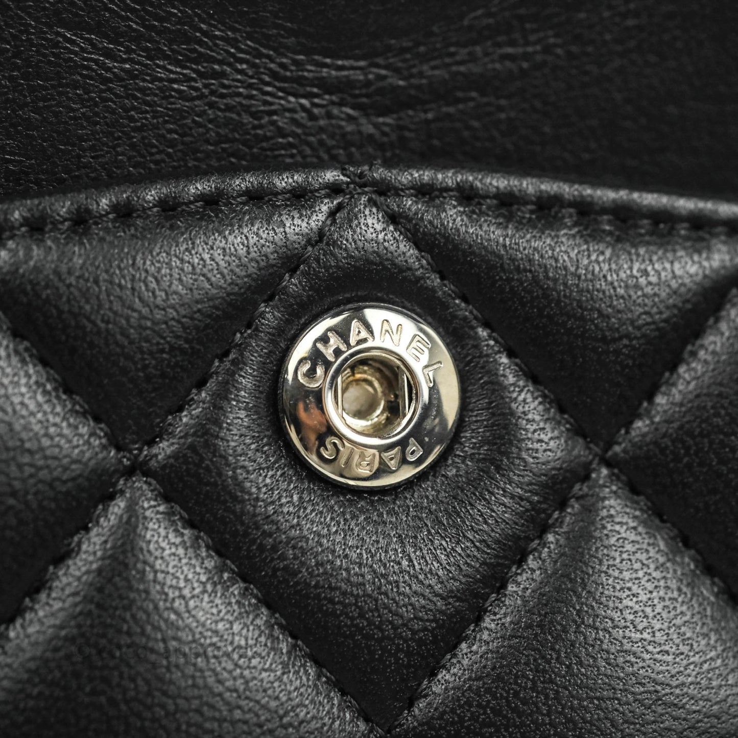 Chanel Small S/M Classic Flap Black Lambskin Silver Hardware