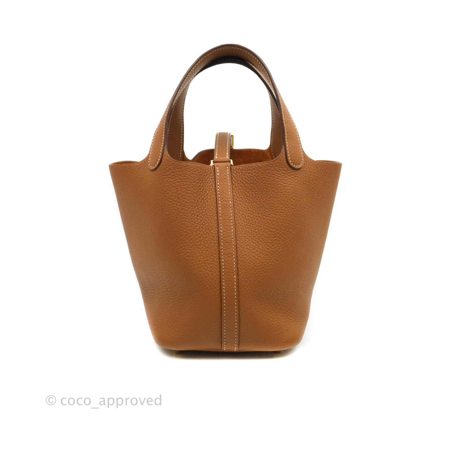 Hermès Gold Clemence Picotin Lock 18 PM Gold Hardware