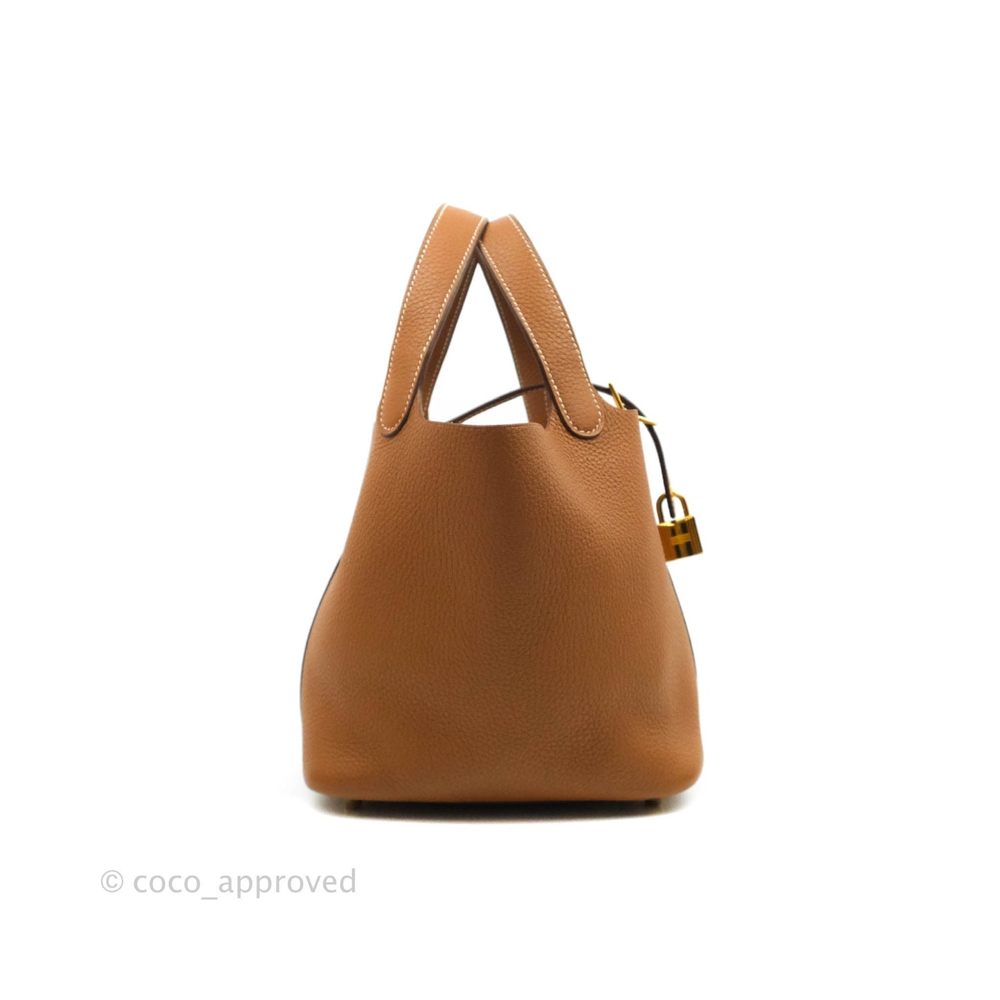 Hermès Gold Clemence Picotin Lock 18 PM Gold Hardware
