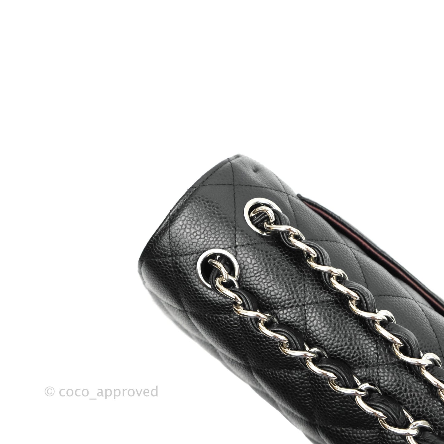 Chanel Jumbo Double Flap Black Caviar Silver Hardware