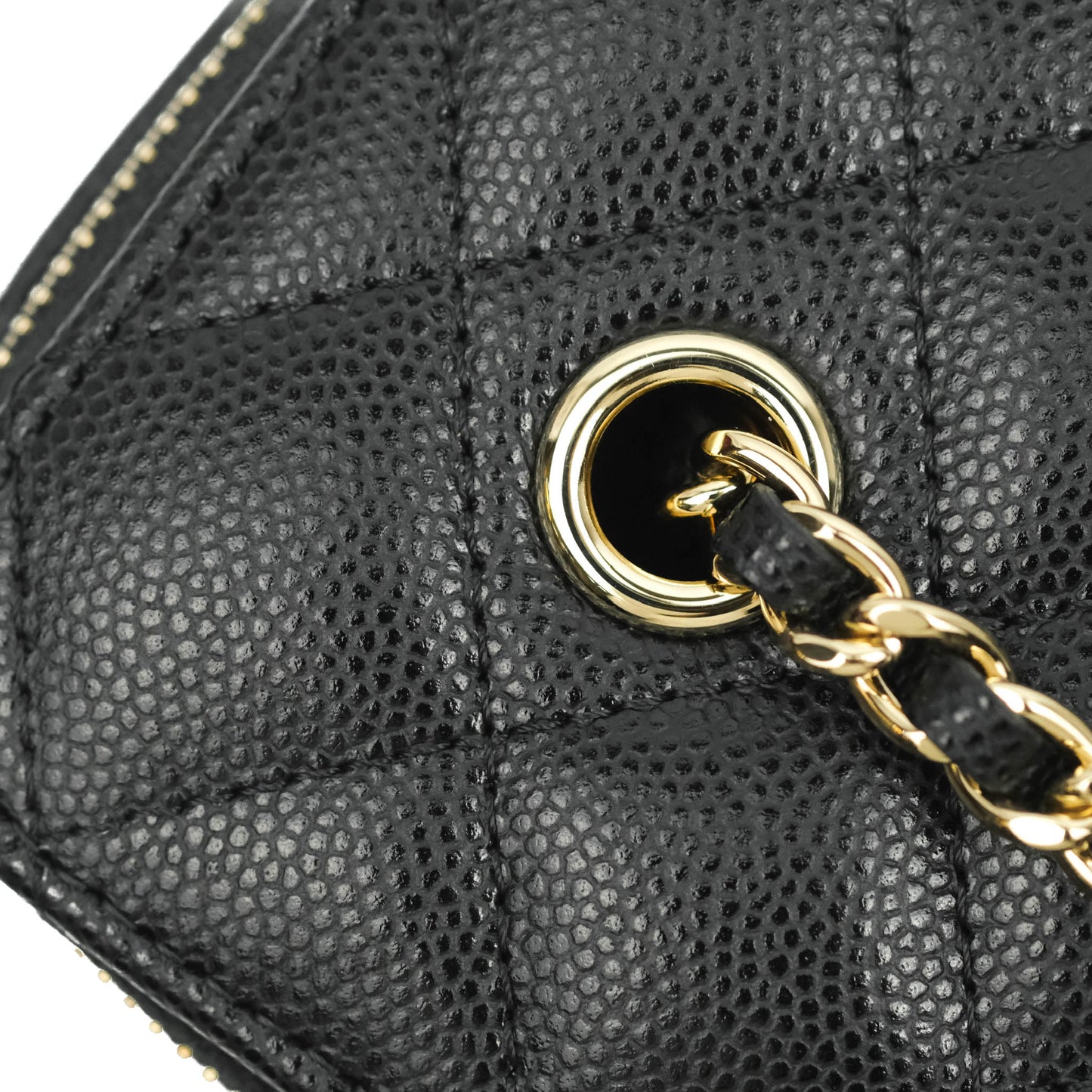 Chanel Classic Vanity Rectangular Black Caviar Gold Hardware
