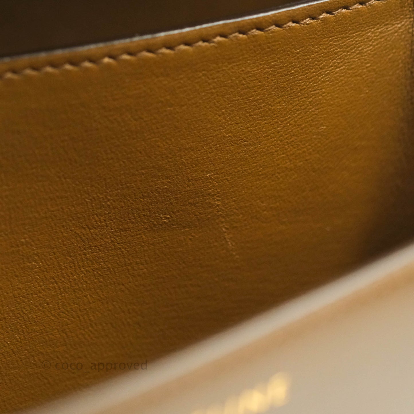 Celine Medium Classic Box Flap Caramel Calfskin