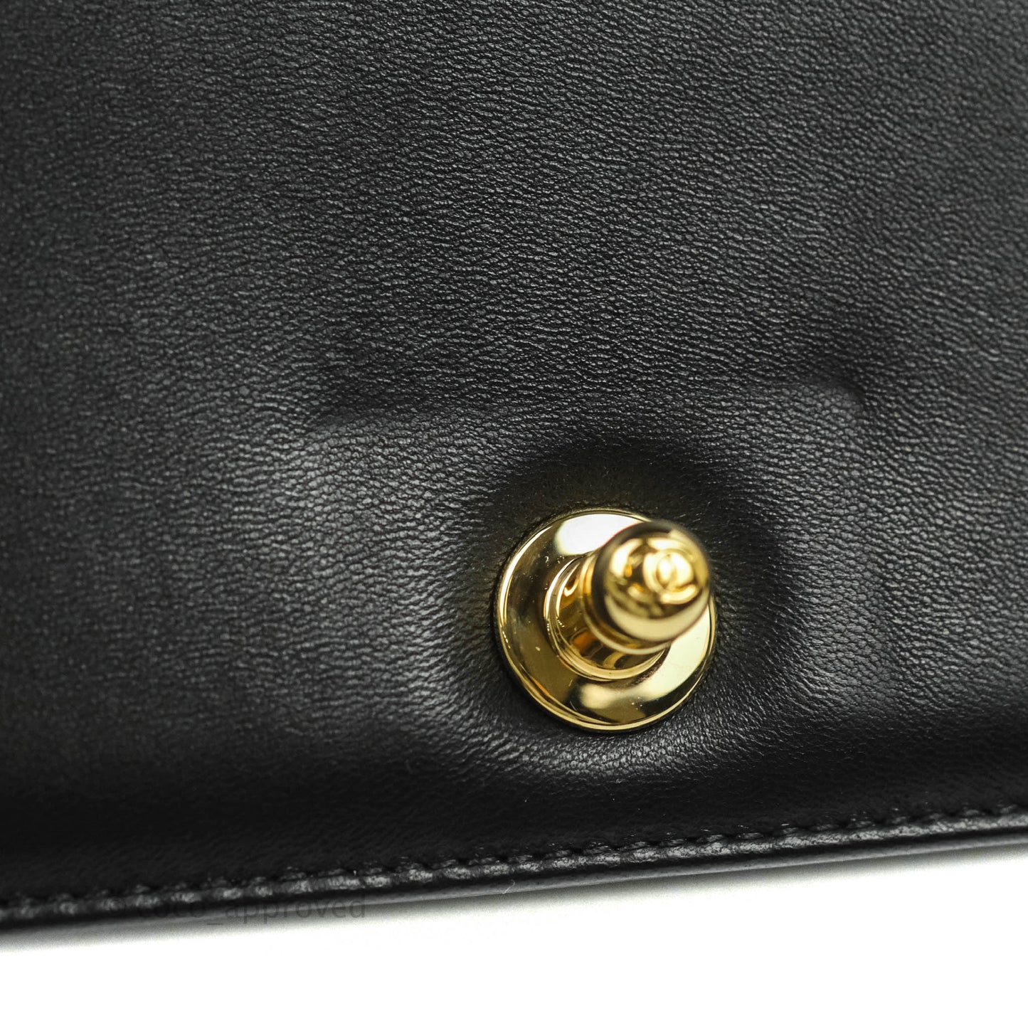 Chanel Medium Chevron Boy Black Lambskin Gold Hardware