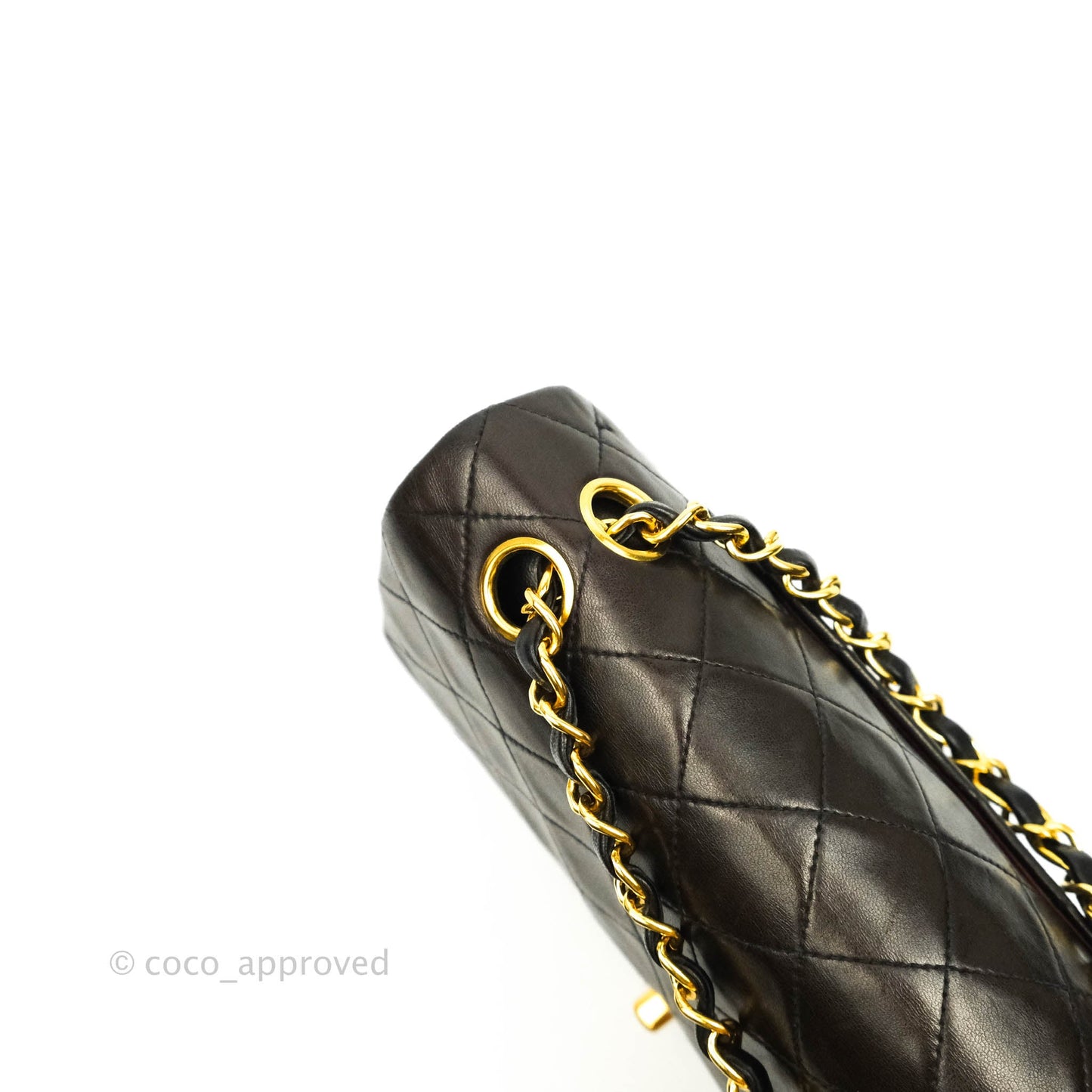 Chanel Classic Vintage Small S/M Flap Dark Brown Lambskin 24K Gold Hardware