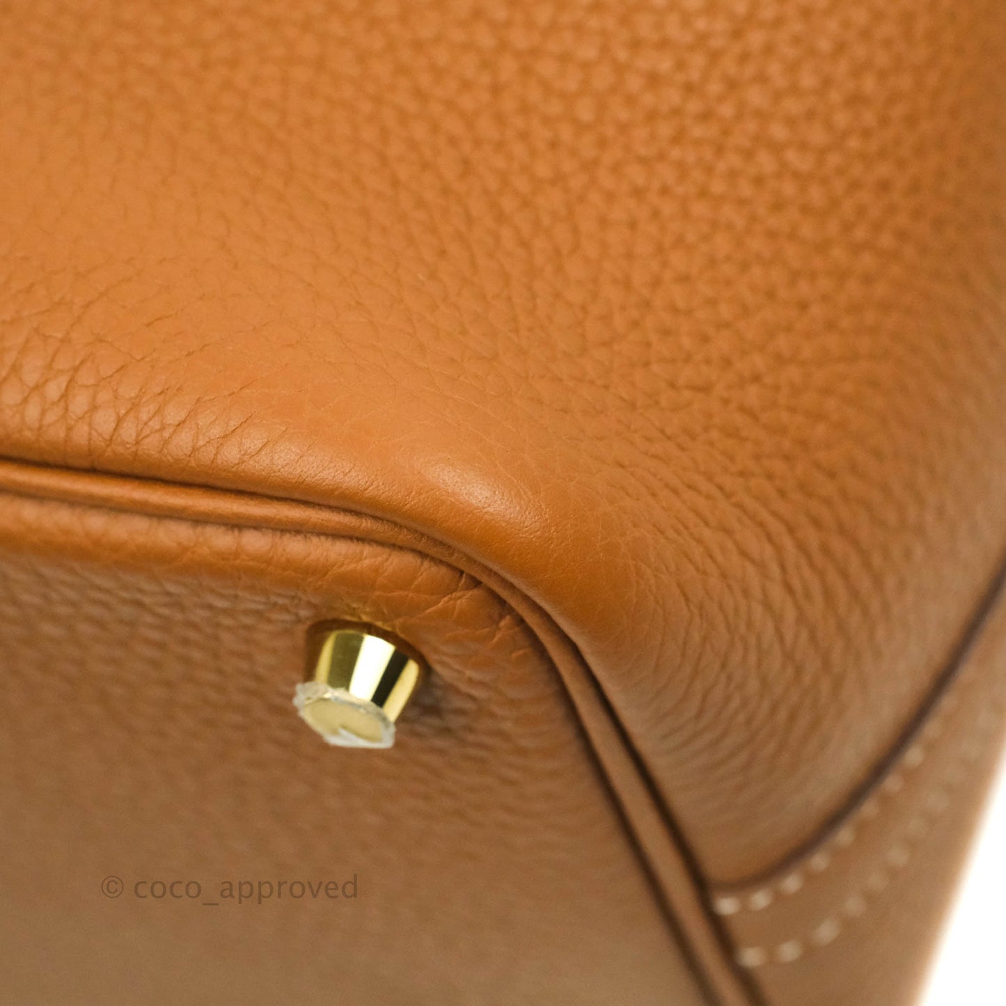 Hermès Gold Clemence Picotin Lock 18 PM Gold Hardware