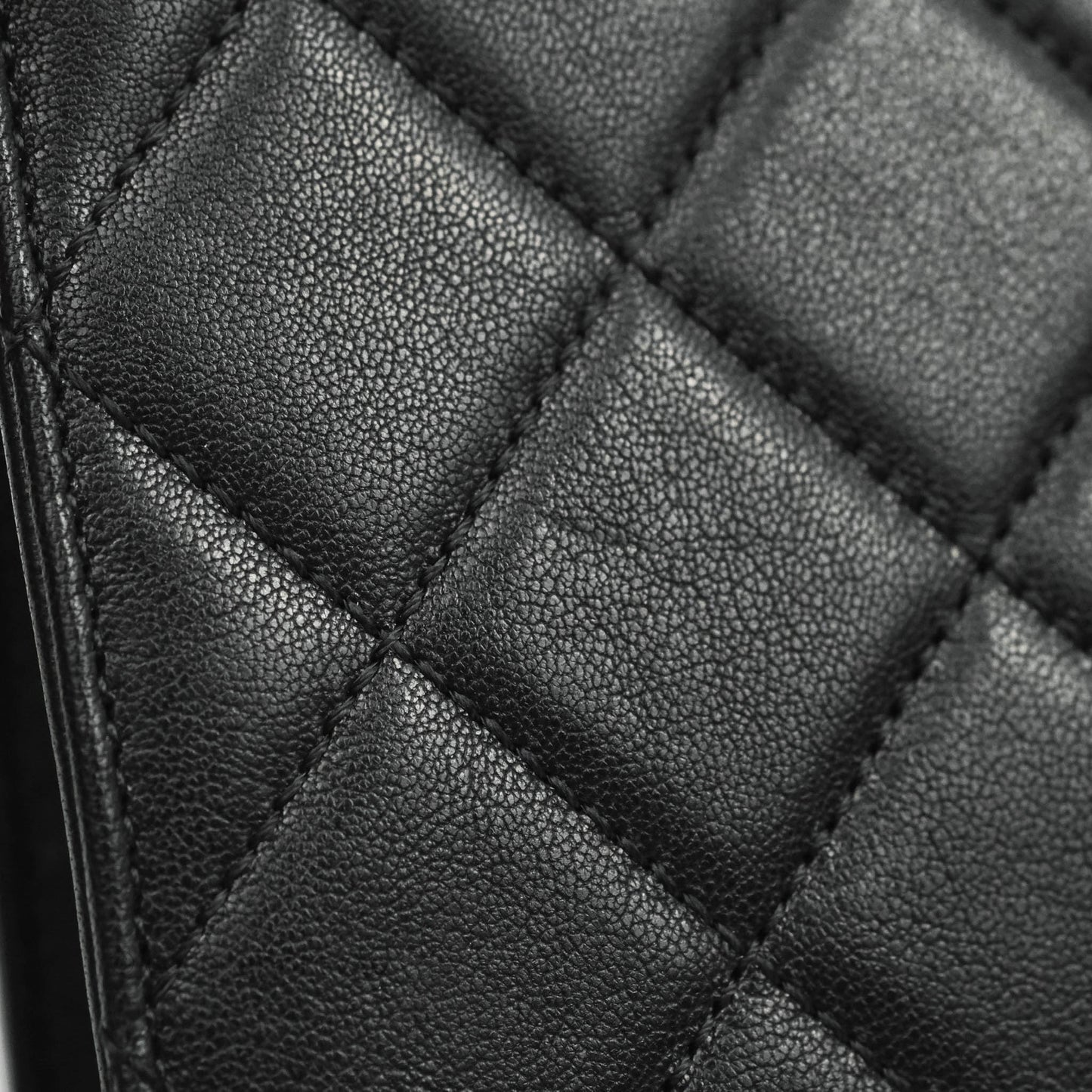 Chanel Large Quilted Pearl Chain Flap Bag Black Lambskin Aged Gold Hardware 19S