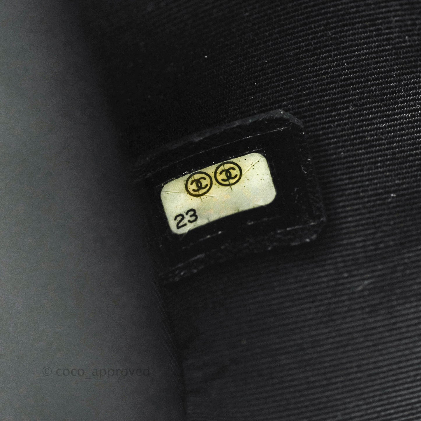 Chanel Medium Chevron Boy Black Lambskin Gold Hardware