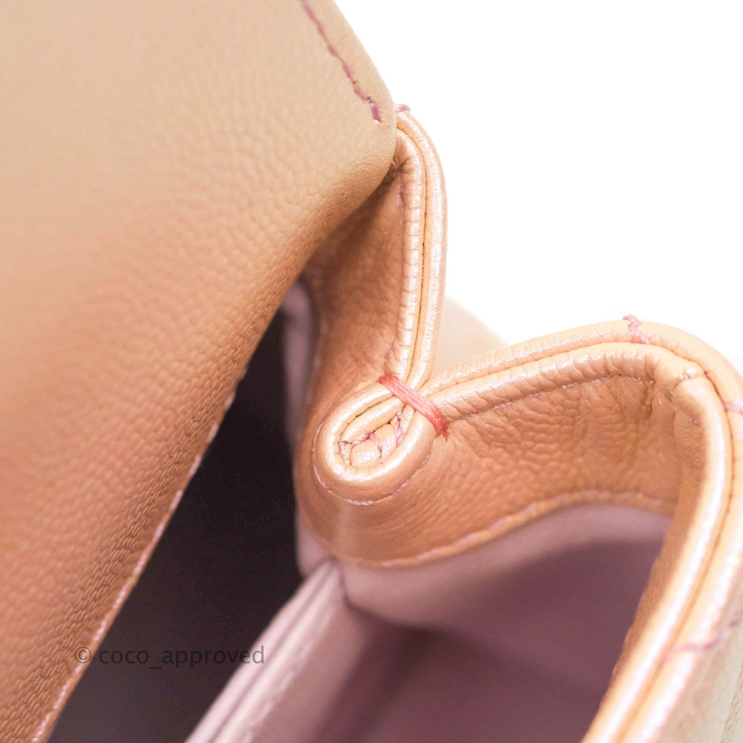 Chanel Extra Mini Coco Handle Iridescent Pink Caviar Rainbow Hardware