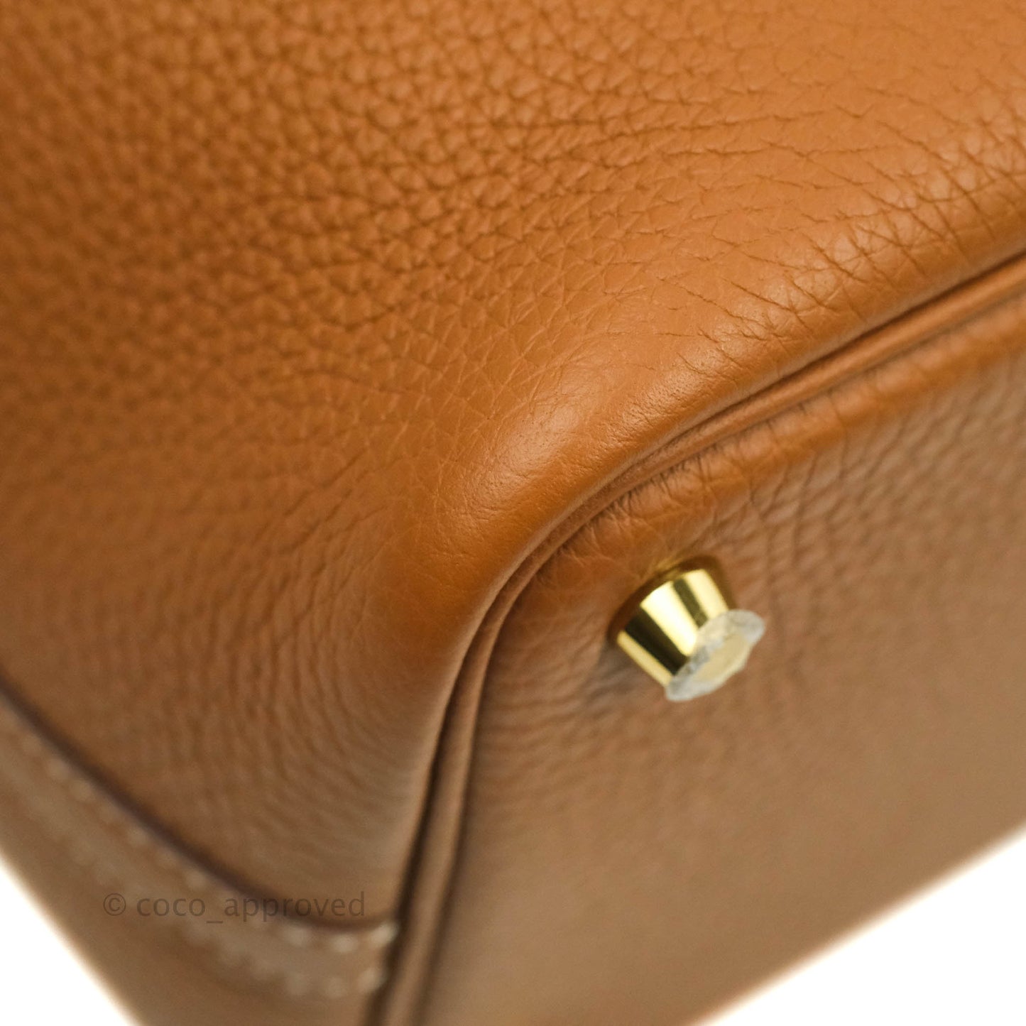 Hermès Gold Clemence Picotin Lock 18 PM Gold Hardware