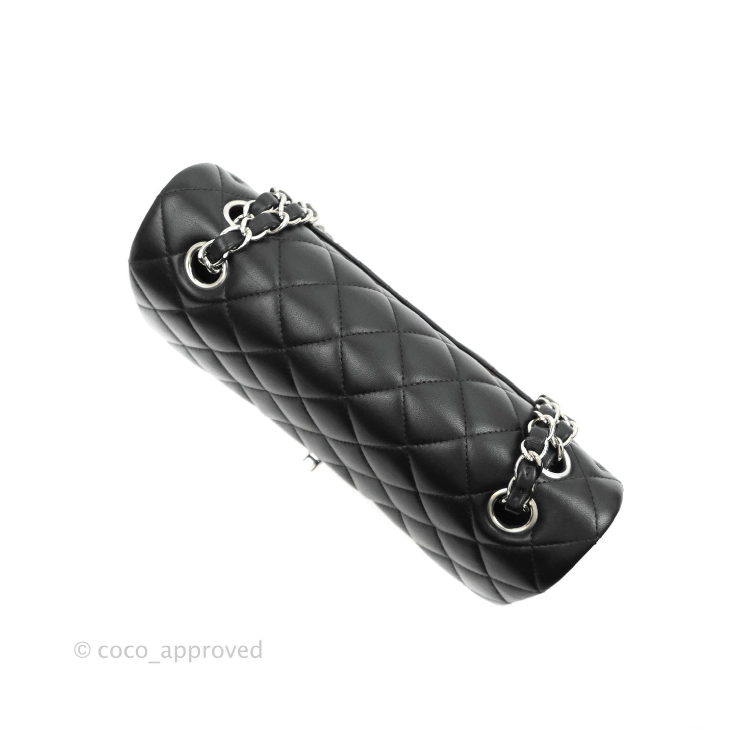 Chanel Small S/M Classic Flap Black Lambskin Silver Hardware