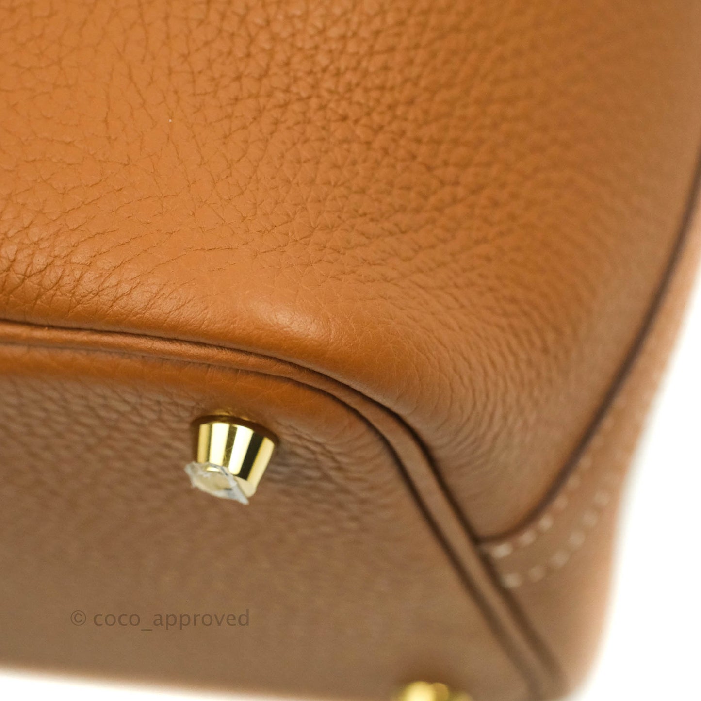 Hermès Gold Clemence Picotin Lock 18 PM Gold Hardware
