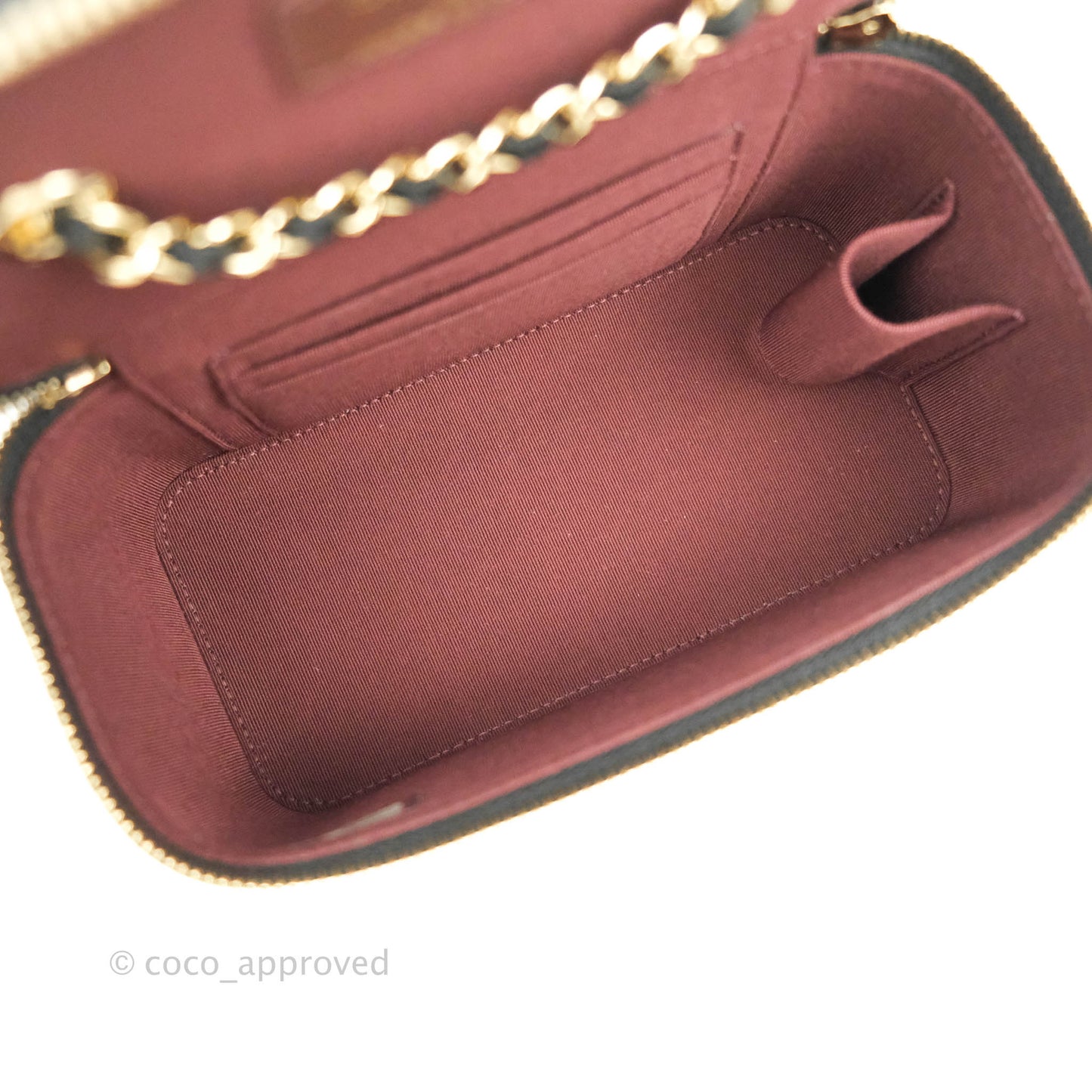 Chanel Classic Vanity Rectangular Black Caviar Gold Hardware