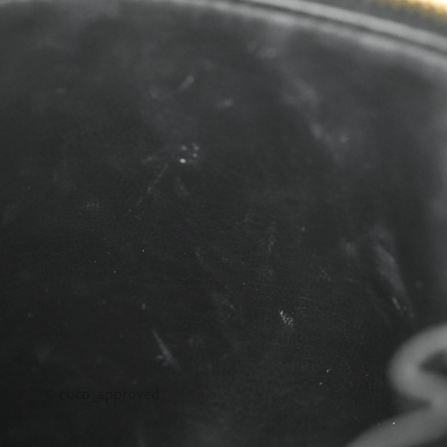 Chanel Vintage Vanity Case Black Caviar Gold Hardware