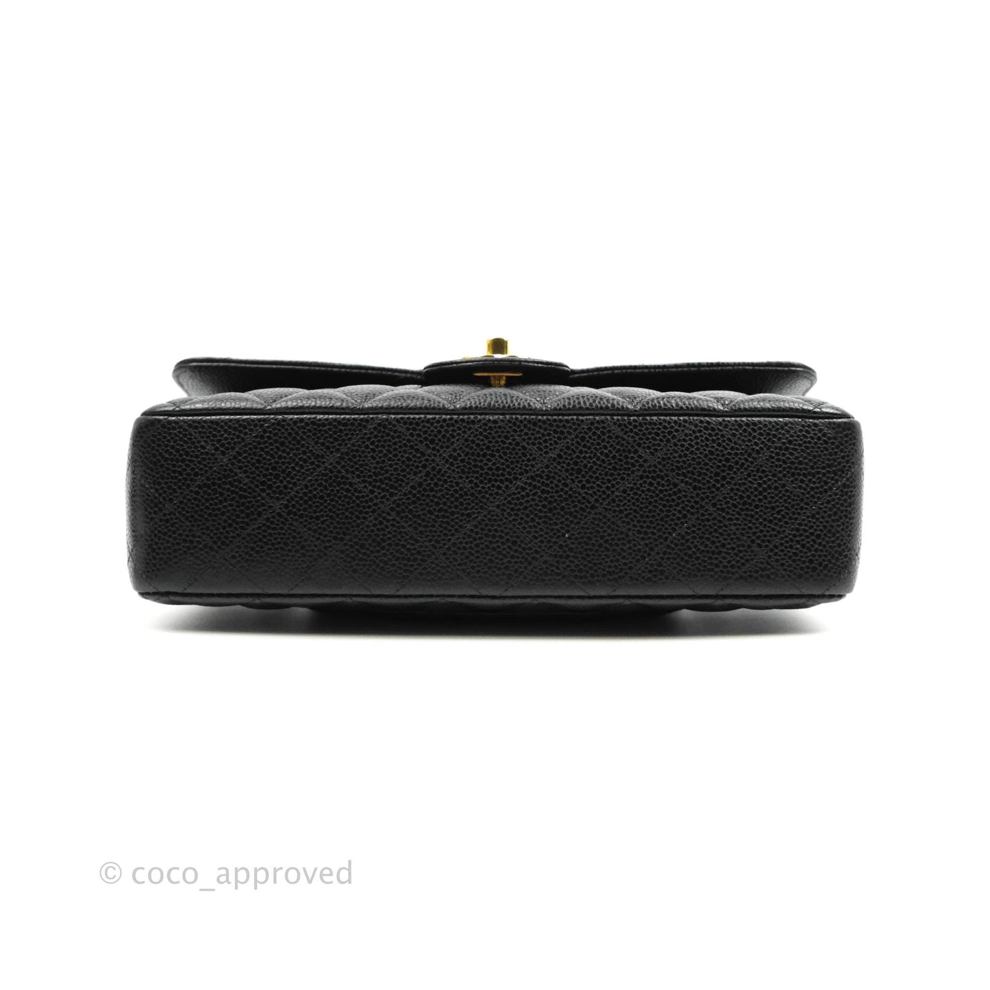 Chanel Classic M/L Medium Double Flap Black Caviar Gold Hardware