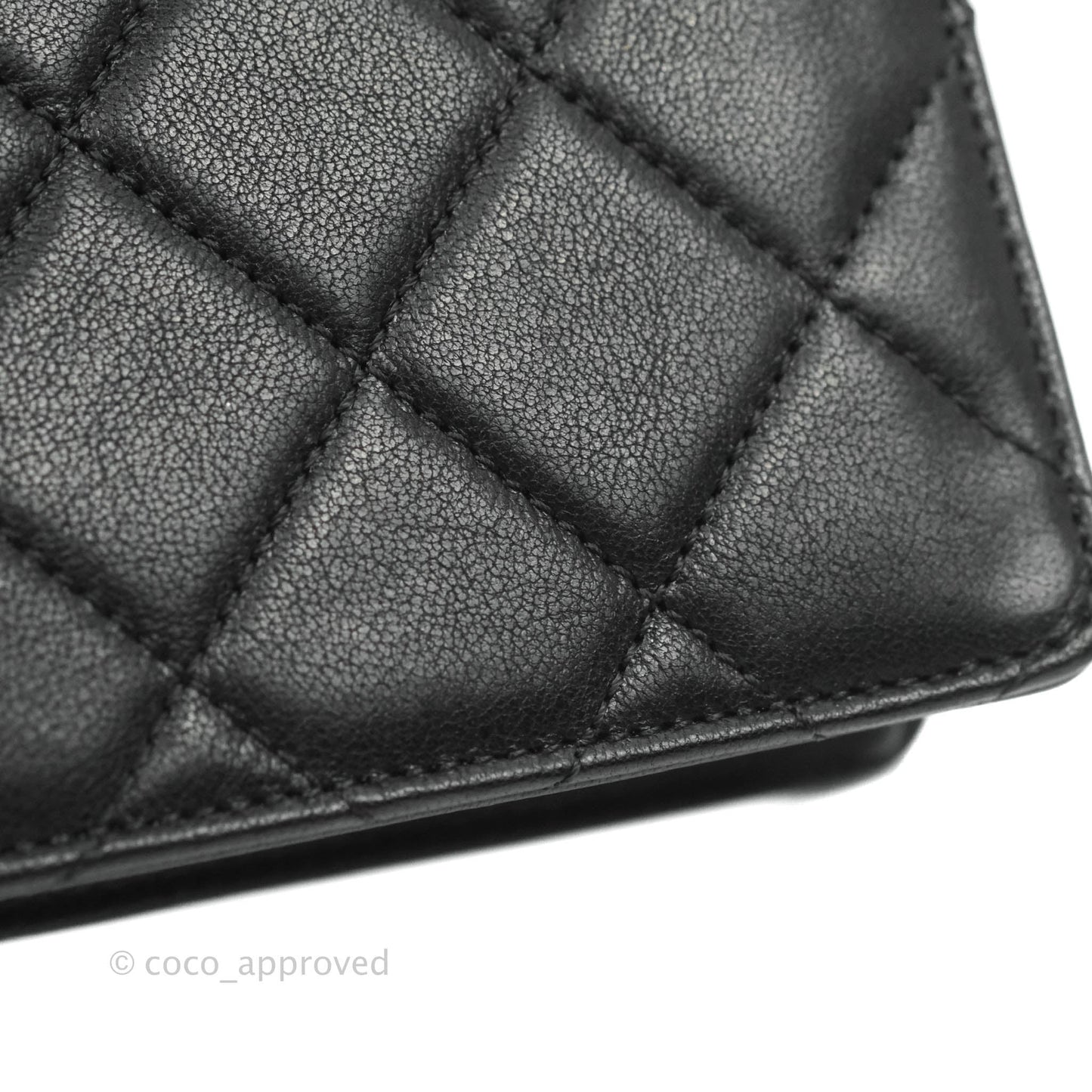 Chanel Large Quilted Pearl Chain Flap Bag Black Lambskin Aged Gold Hardware 19S