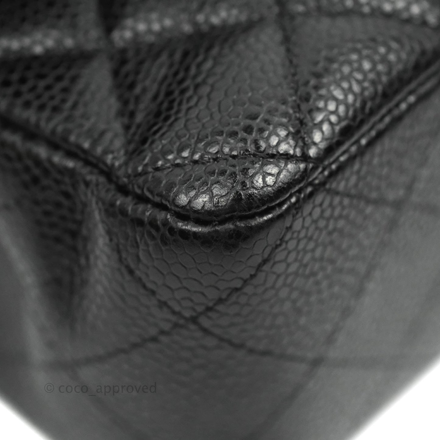 Chanel Classic M/L Medium Double Flap Black Caviar Gold Hardware