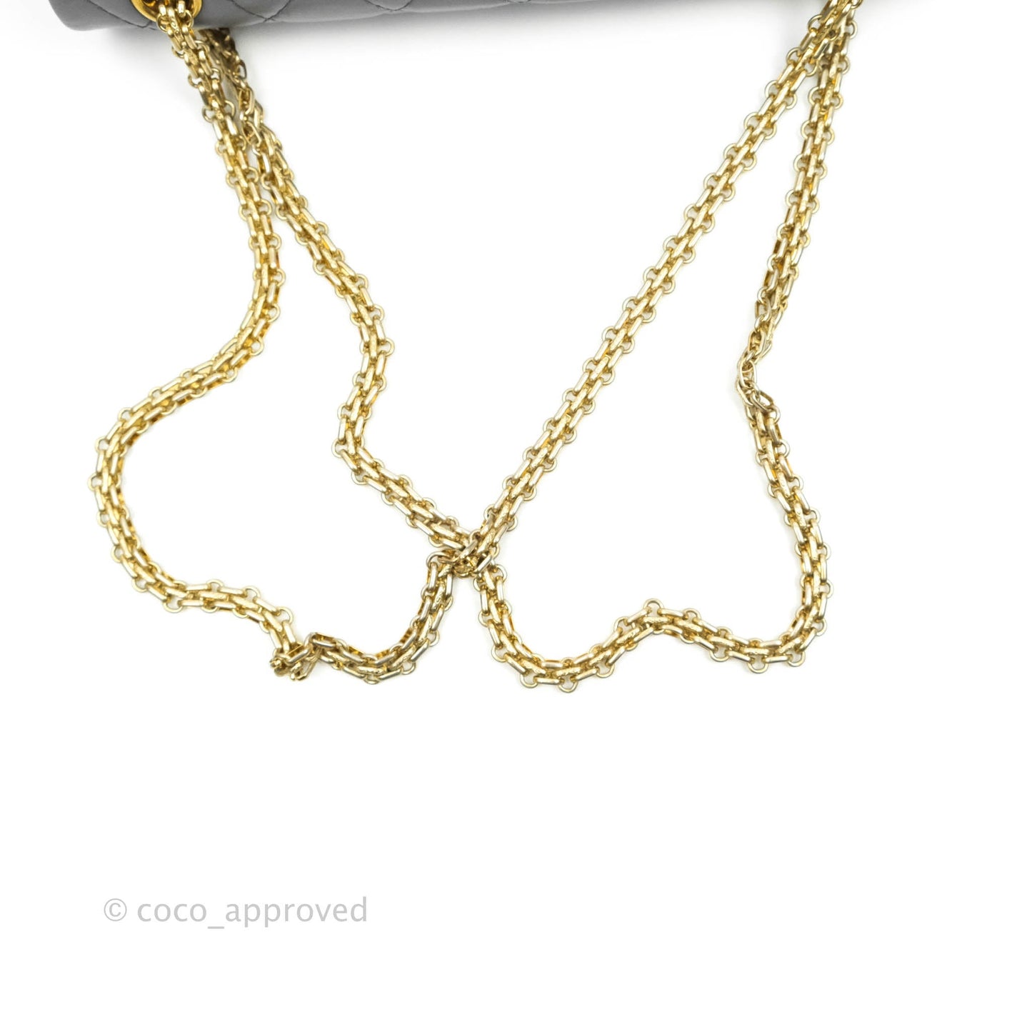 Chanel Quilted Reissue 226 Flap Grey Calfskin Aged Gold Hardware