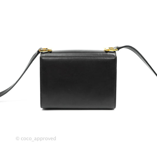 Salvatore Ferragamo Vintage Gancini Mini Crossbody bag Black Calfskin Gold Hardware