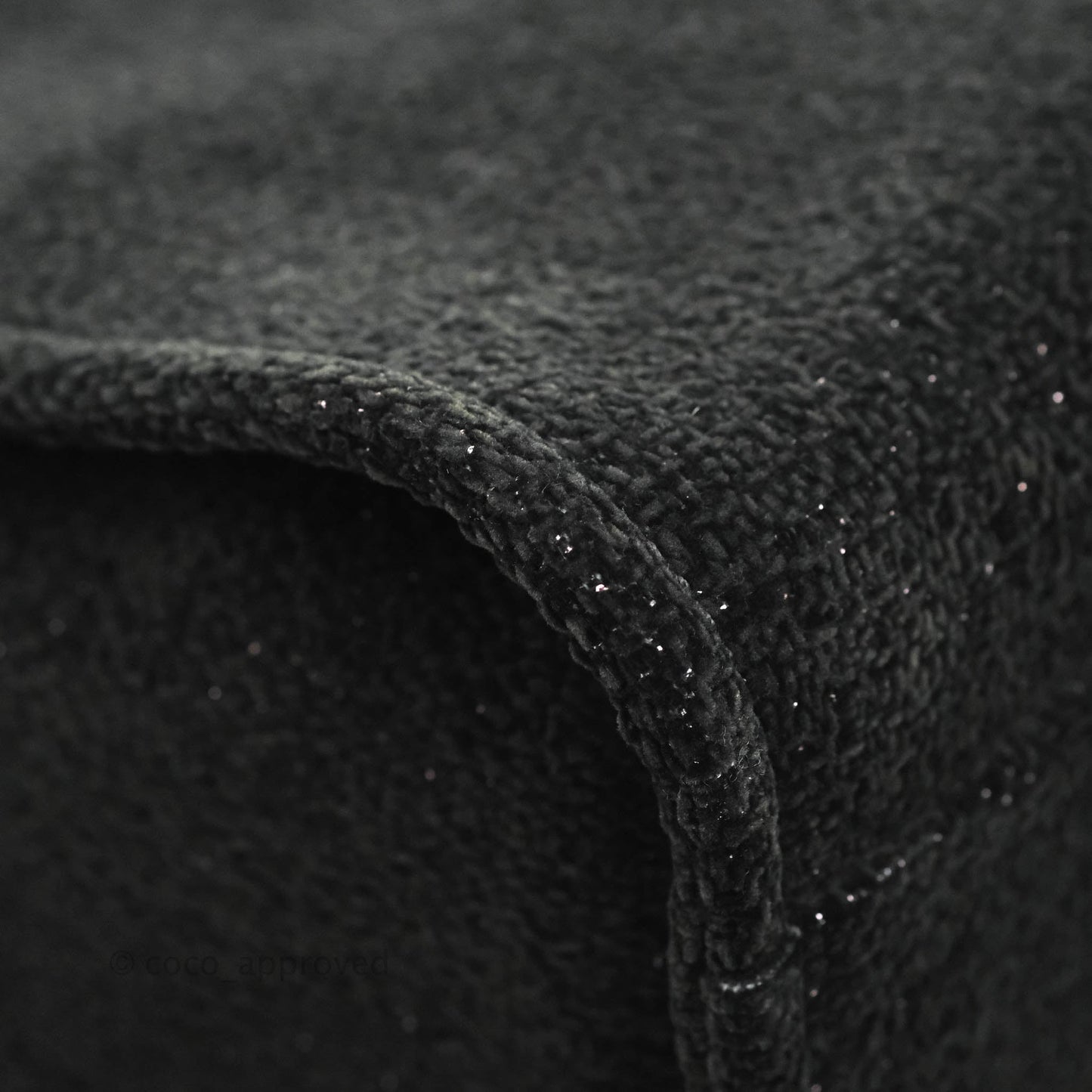 Chanel Large Deauville Black Glitter Lurex