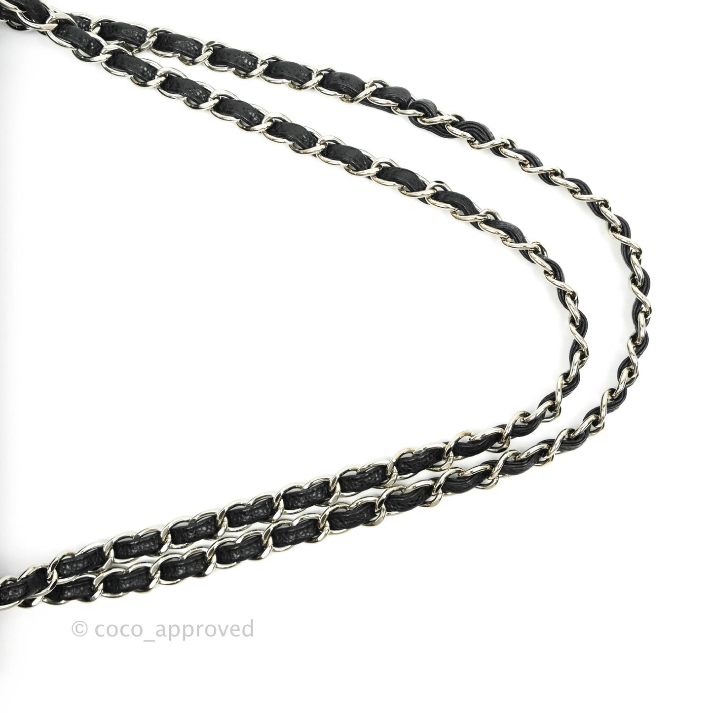 Chanel Quilted Maxi Double Flap Black Caviar Silver Hardware