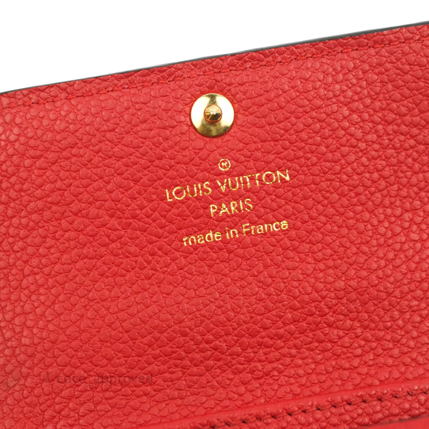 Louis Vuitton Monogram Empreinte Red 6 Key Holder Gold Hardware