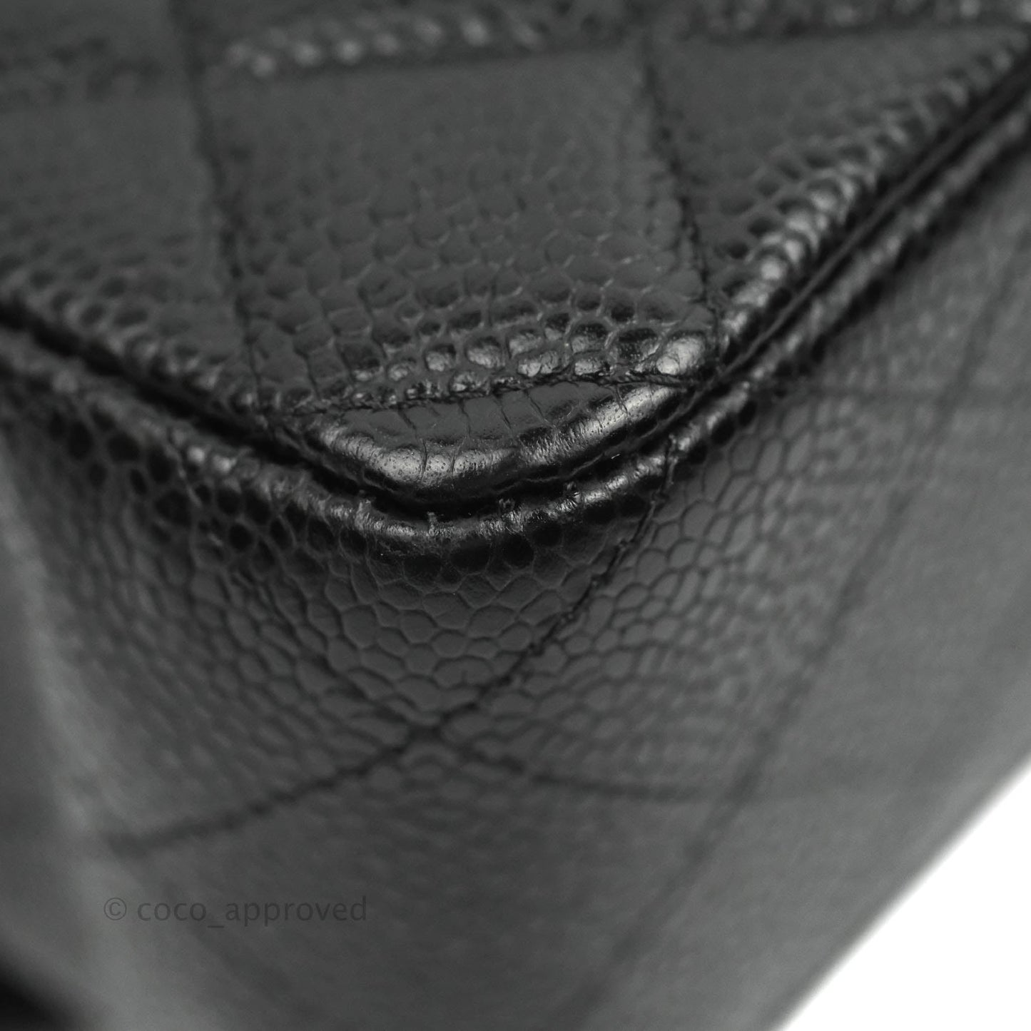 Chanel Classic M/L Medium Double Flap Black Caviar Gold Hardware