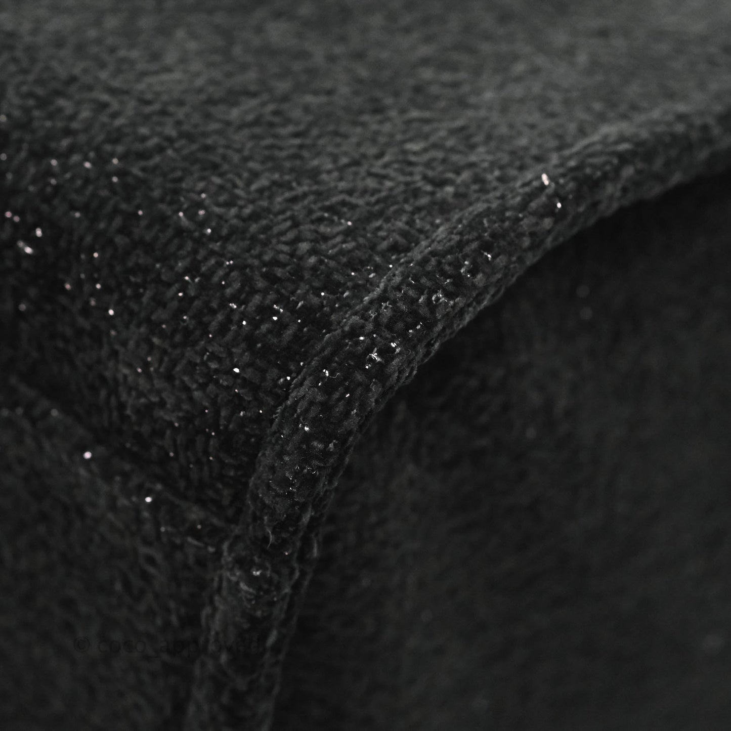 Chanel Large Deauville Black Glitter Lurex