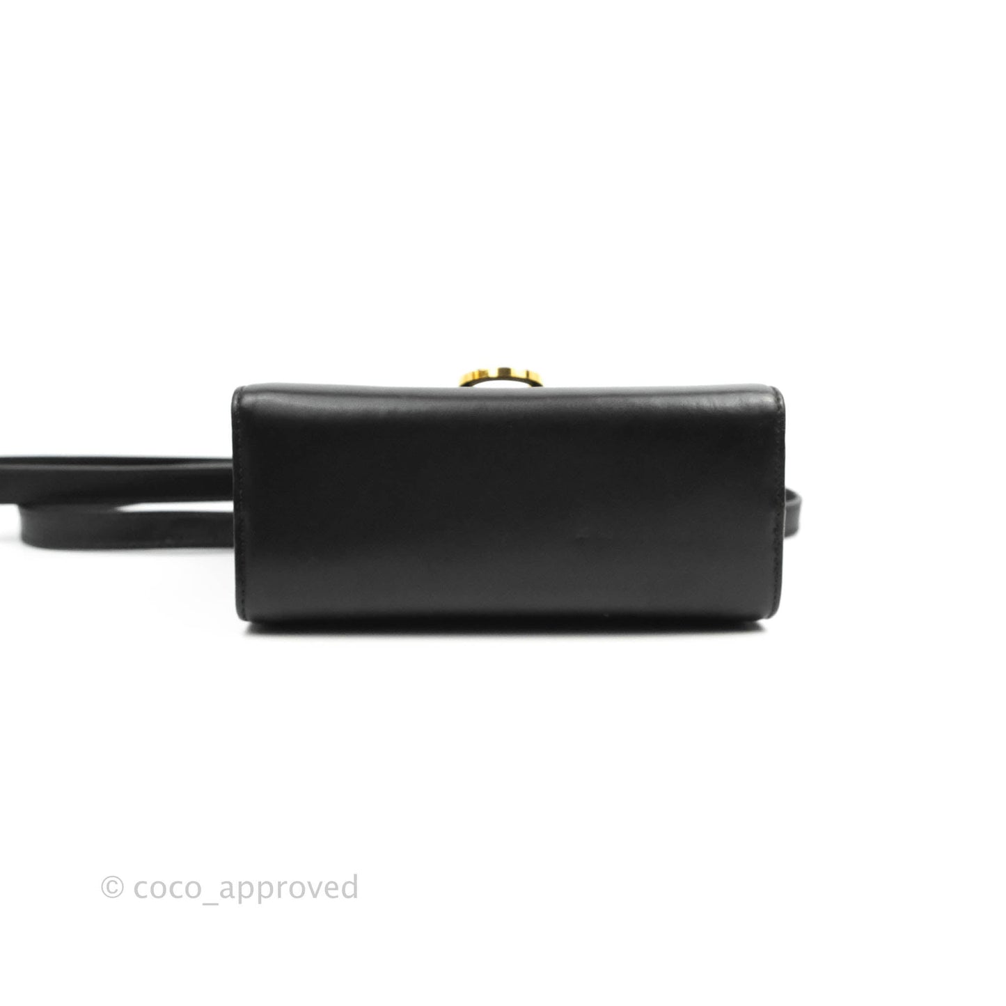 Salvatore Ferragamo Vintage Gancini Mini Crossbody bag Black Calfskin Gold Hardware