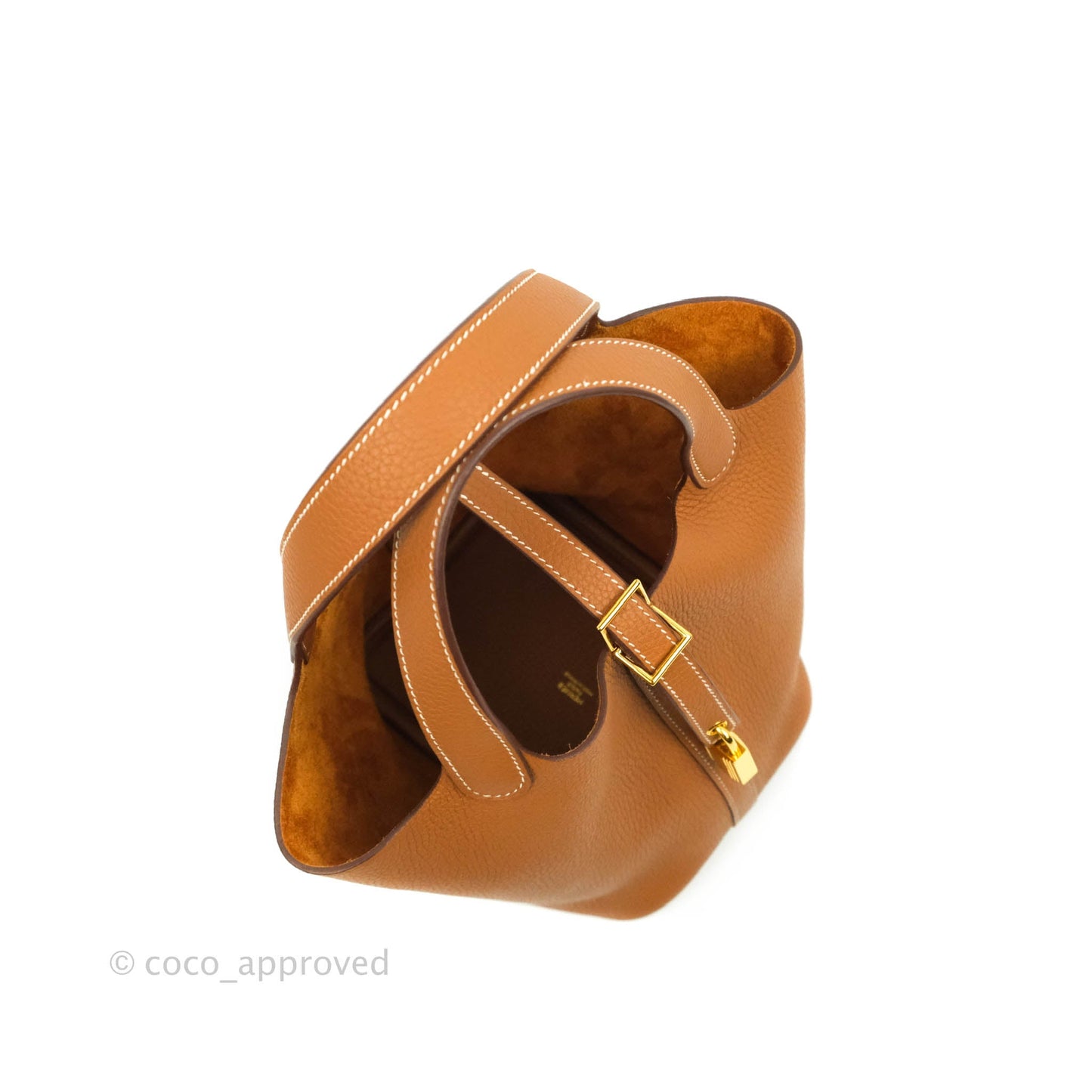 Hermès Gold Clemence Picotin Lock 18 PM Gold Hardware