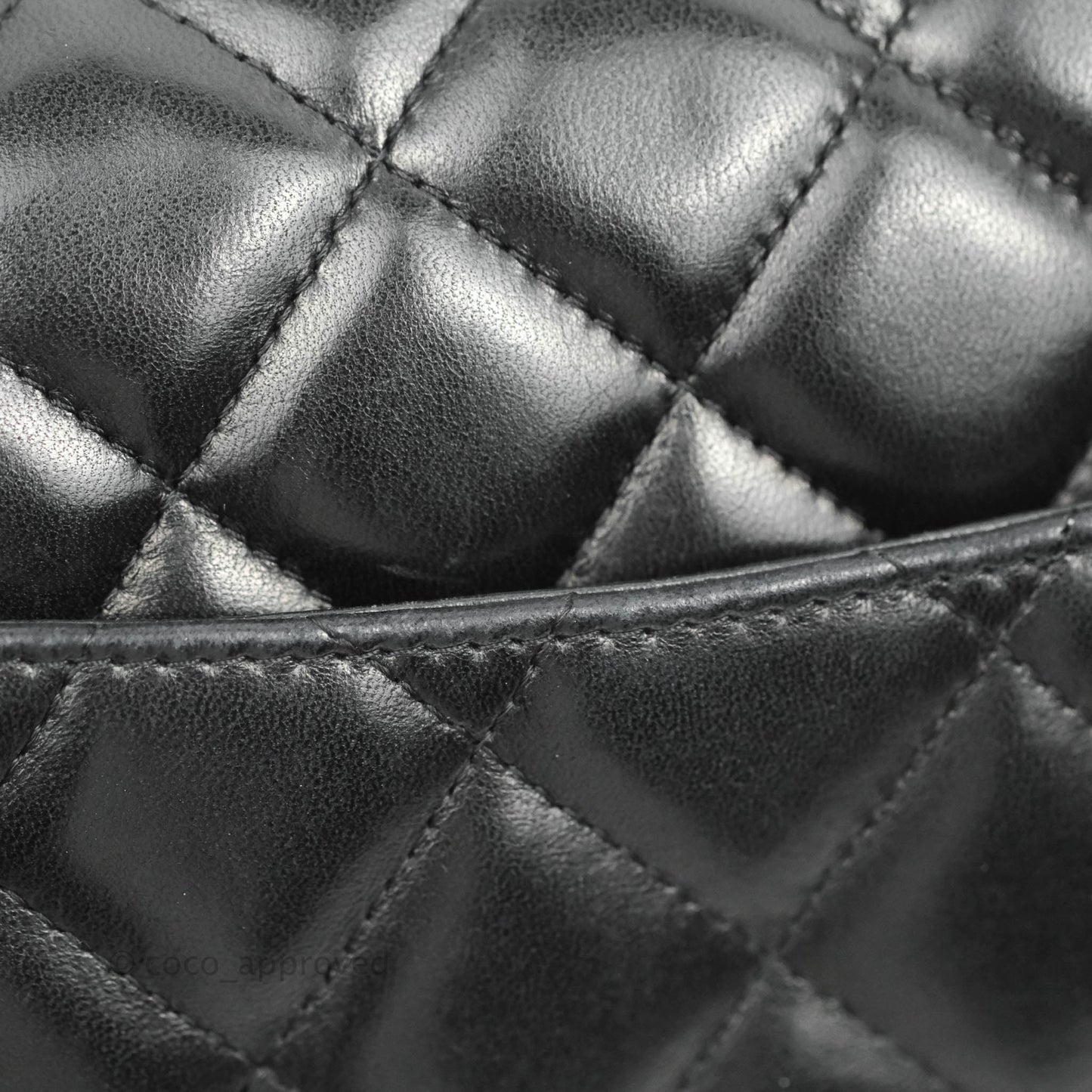 Chanel Jumbo Single Flap Black Lambskin Gold Hardware