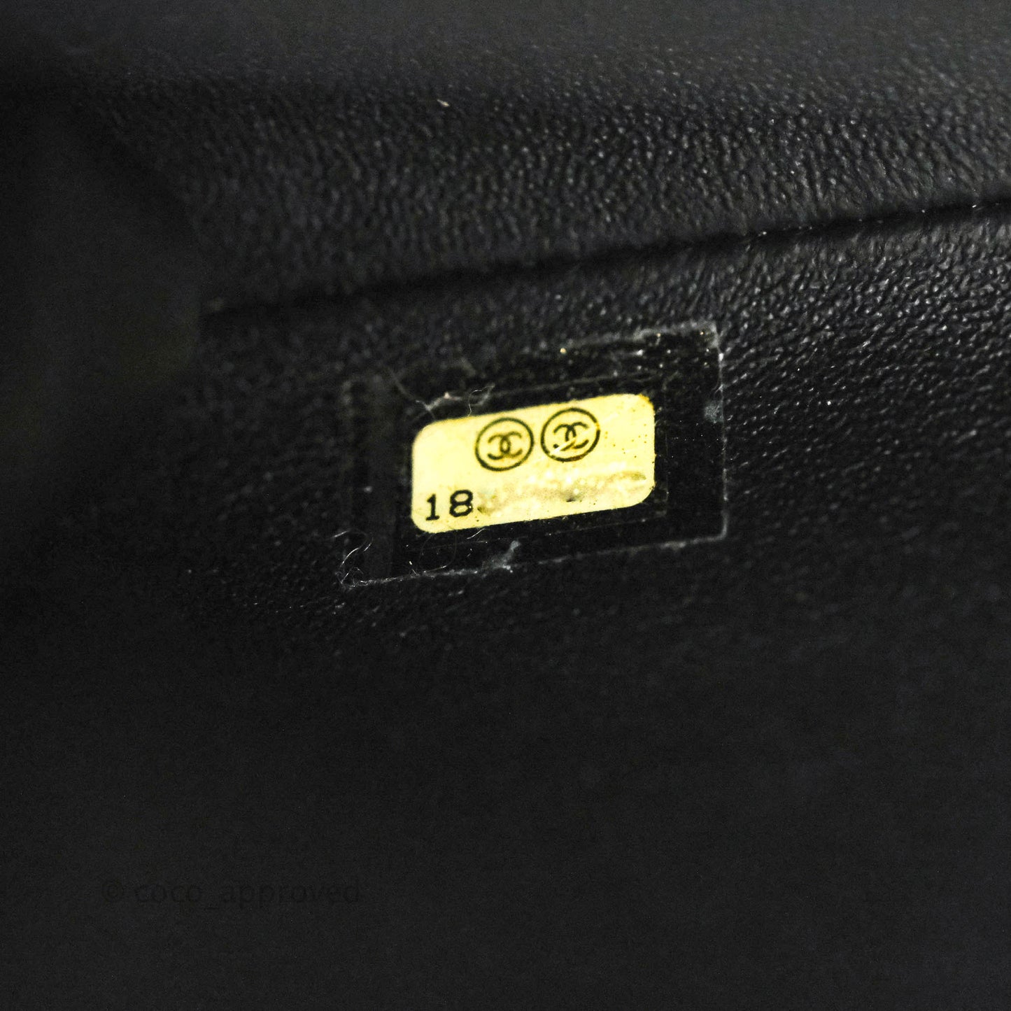 Chanel Quilted Clutch with Chain Caviar Black Silver Hardware