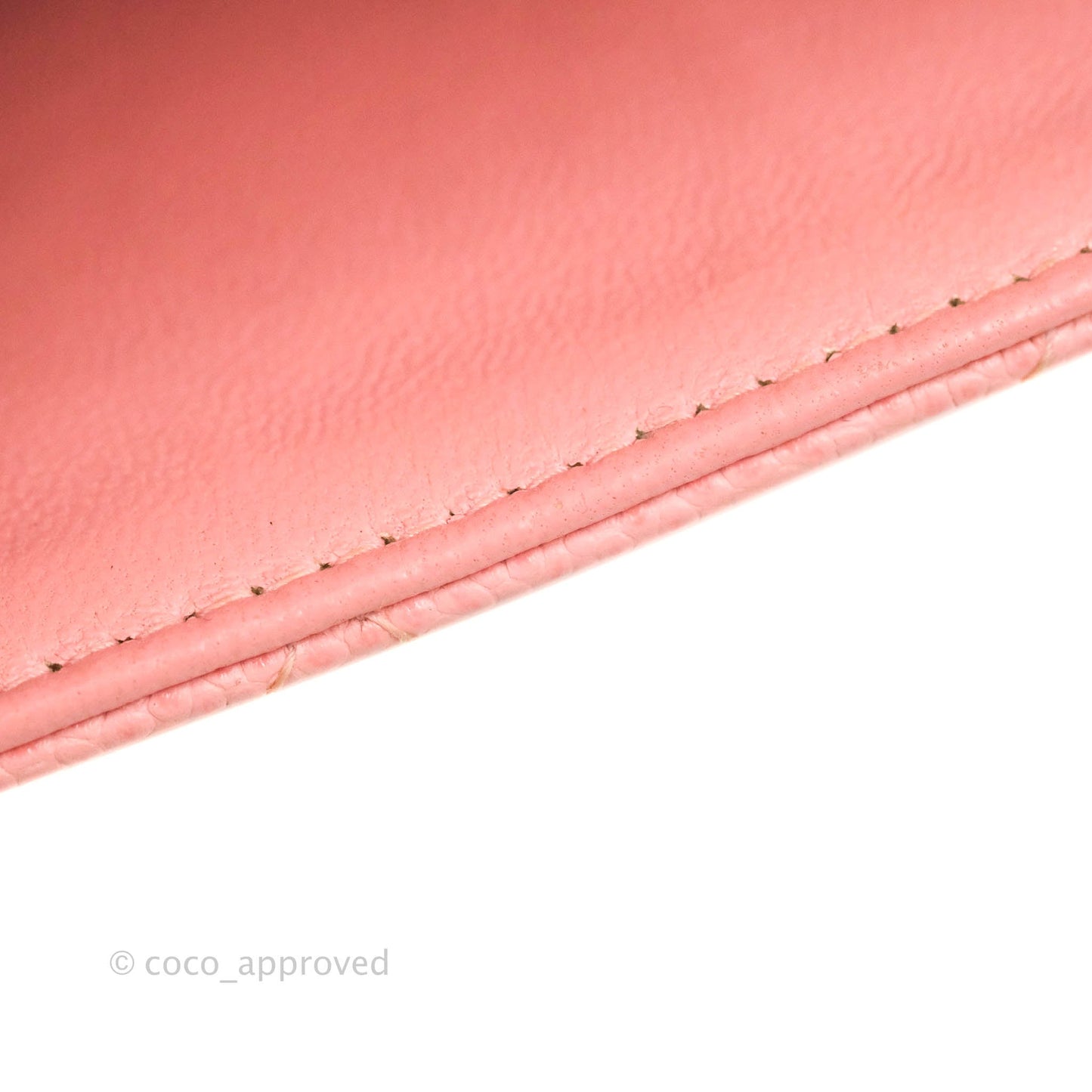 Chanel Quilted Vintage Mini Square Flap Pink Caviar Silver Hardware