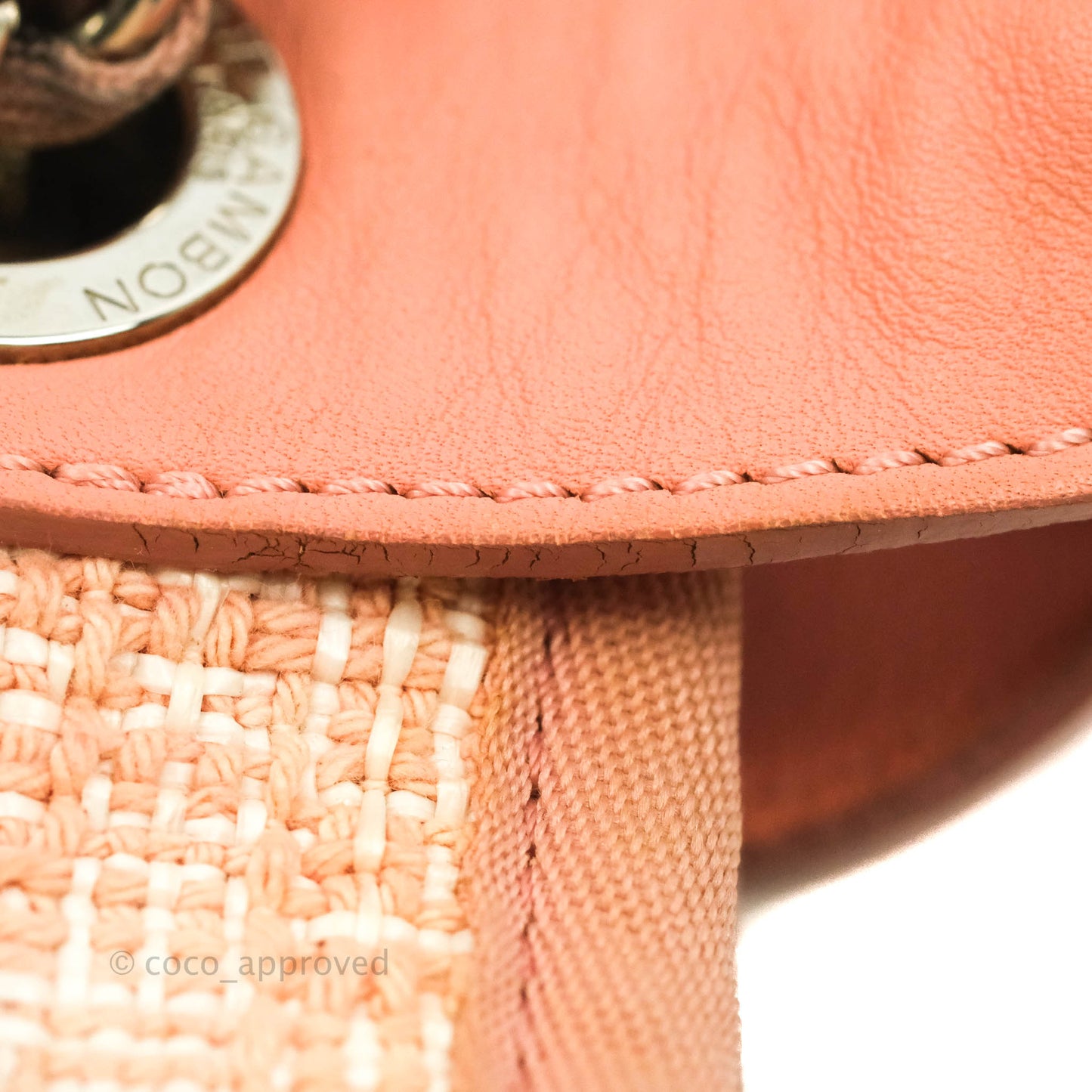 Chanel Large Deauville Pink Tweed