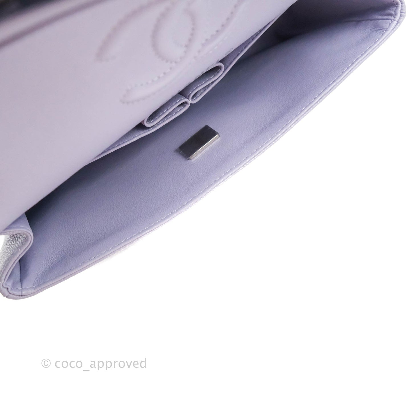 Chanel Classic Small S/M Flap Lilac Caviar Silver Hardware 21K