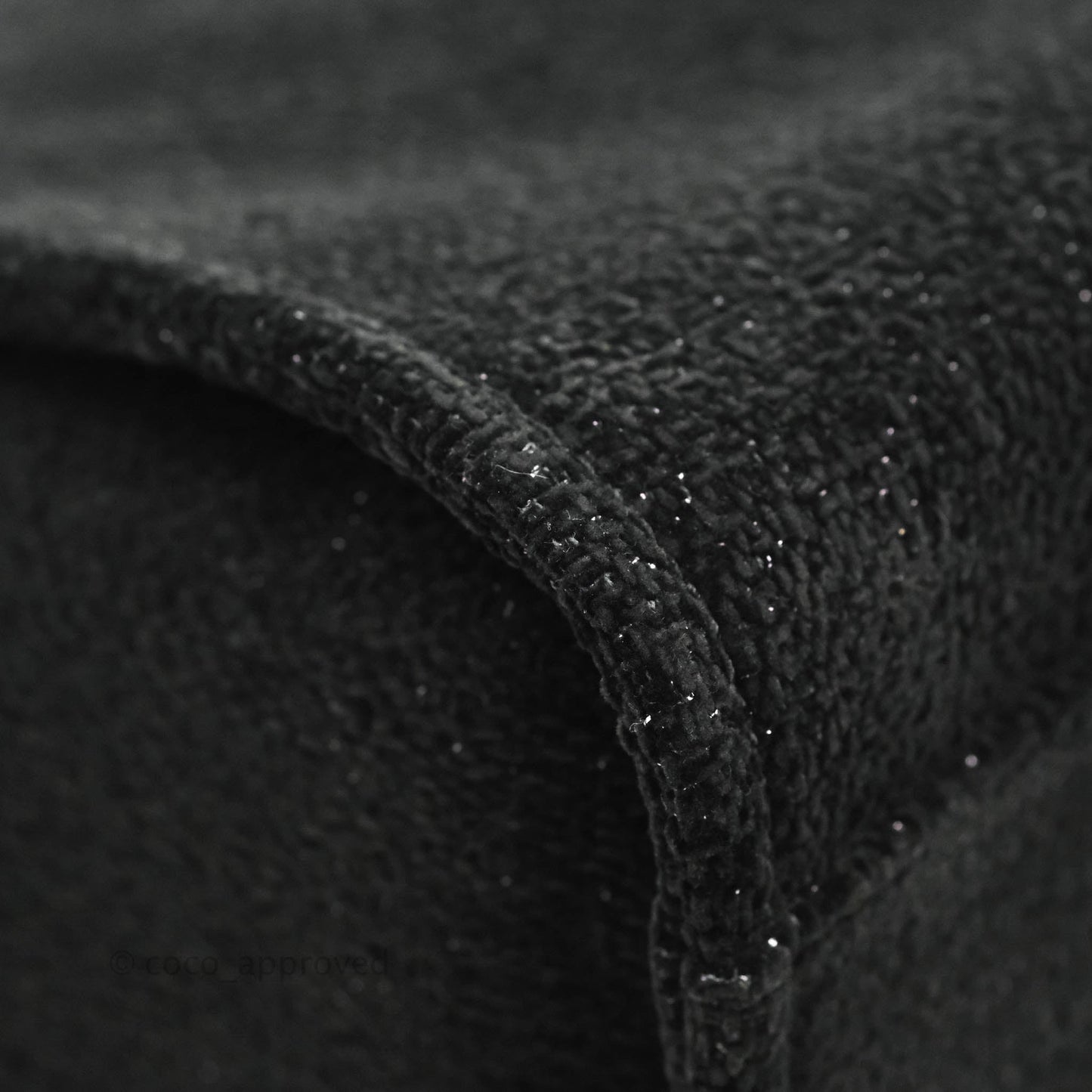Chanel Large Deauville Black Glitter Lurex