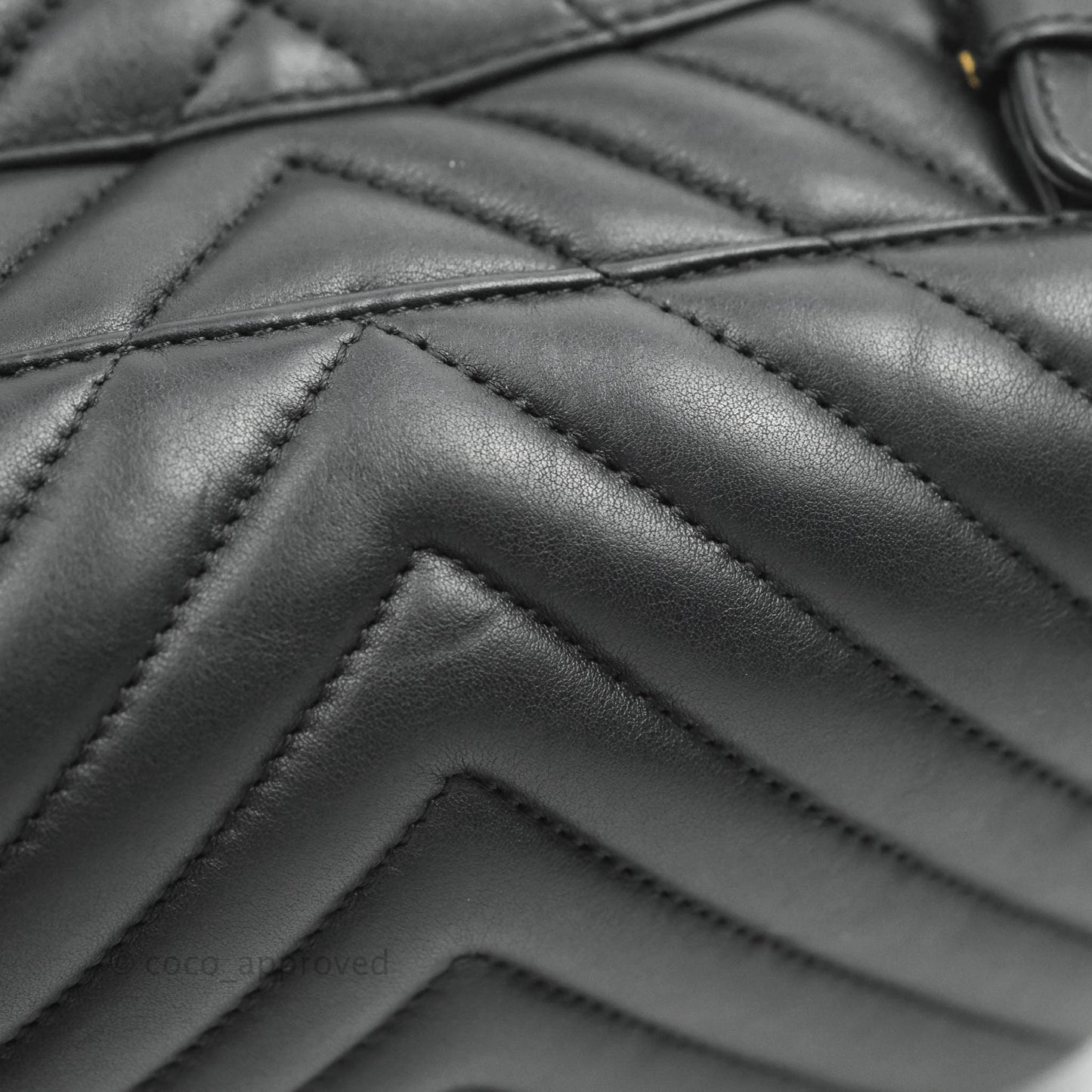 Chanel Small Chevron Urban Spirit Backpack Black Calfskin Silver Hardware