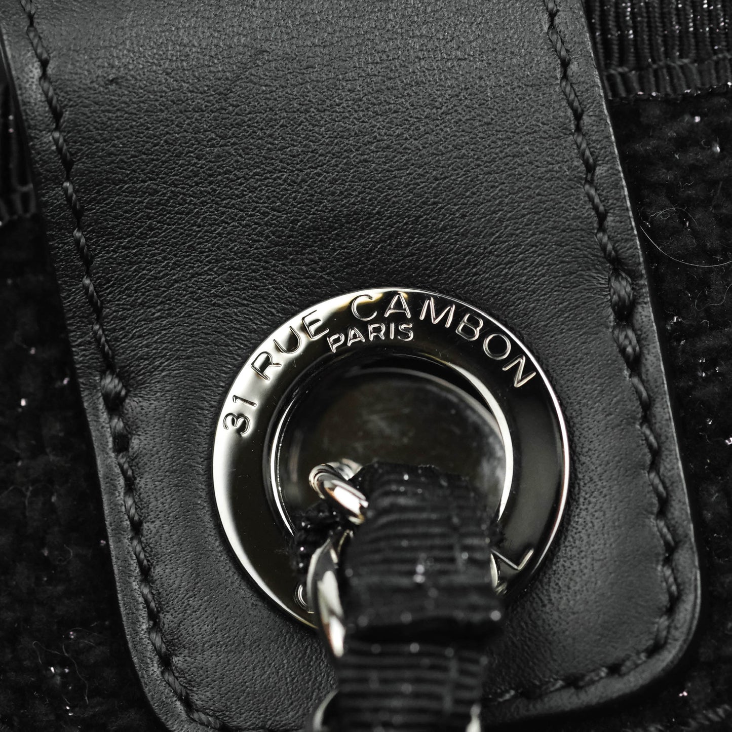 Chanel Large Deauville Black Glitter Lurex