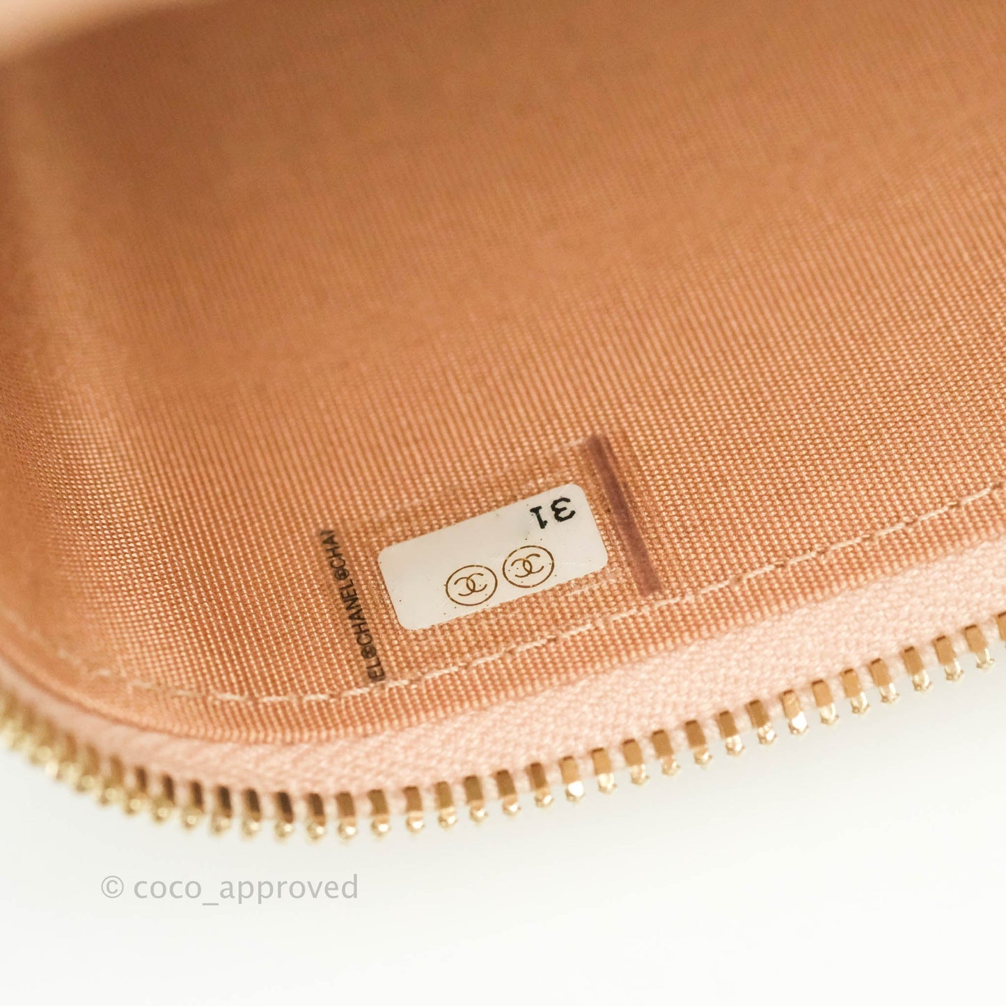 Chanel Classic Vanity Rectangular Top Handle With Chain Beige Lambskin Aged Gold Hardware