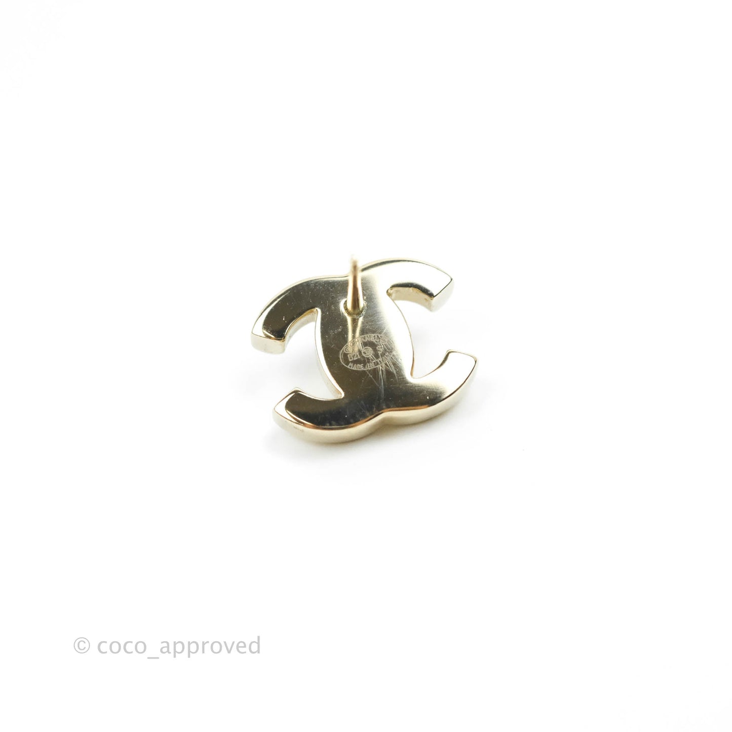 Chanel CC Turn Lock Earrings Gold Tone 21S