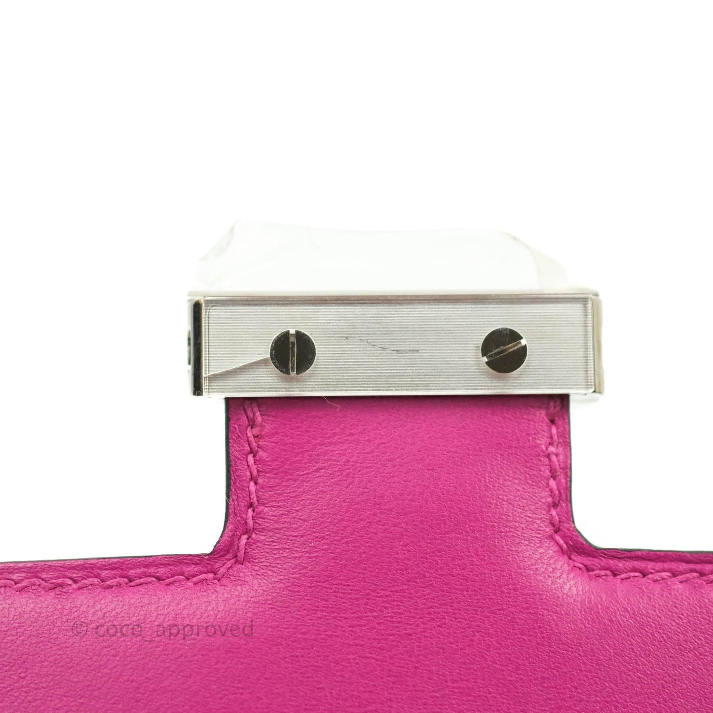 Hermès Constance Mini 18cm Rose Pourpre Epsom Palladium Hardware
