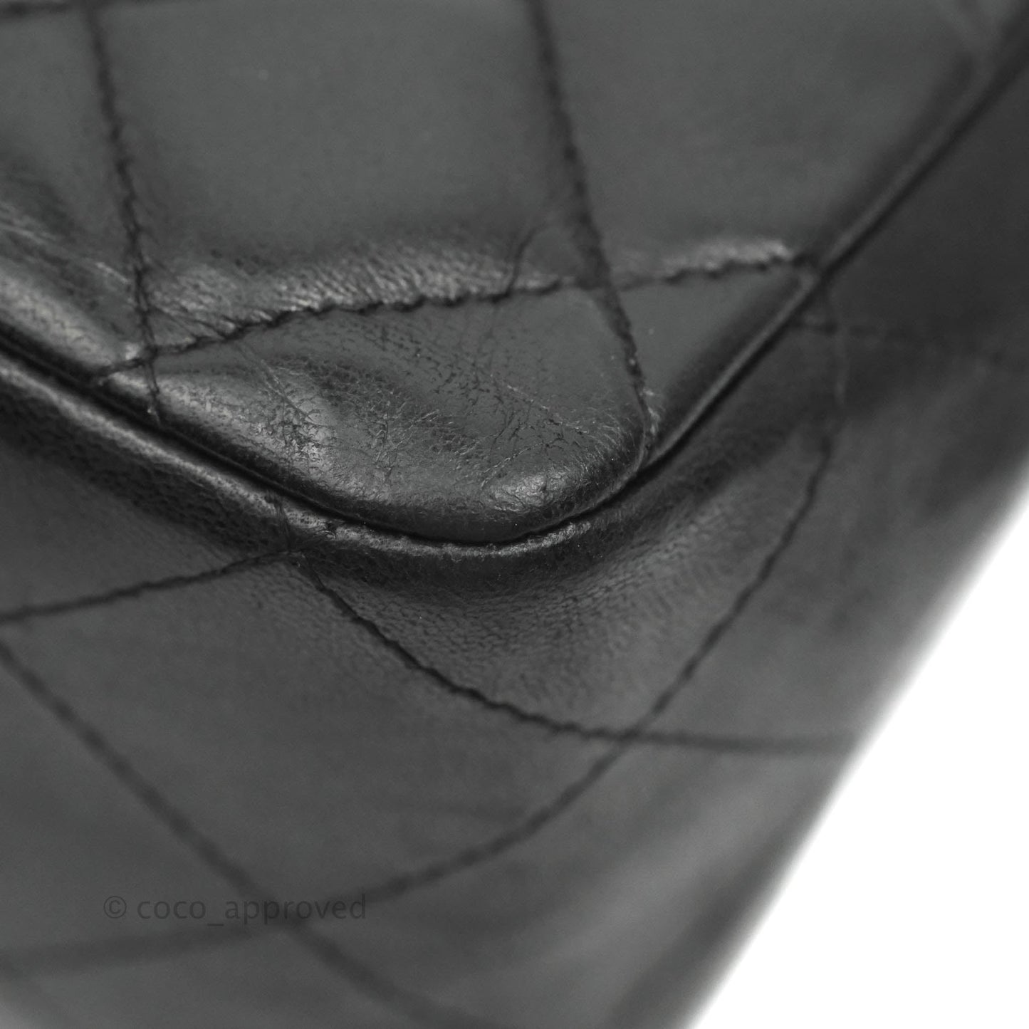 Chanel Jumbo Single Flap Black Lambskin Silver Hardware⁣⁣