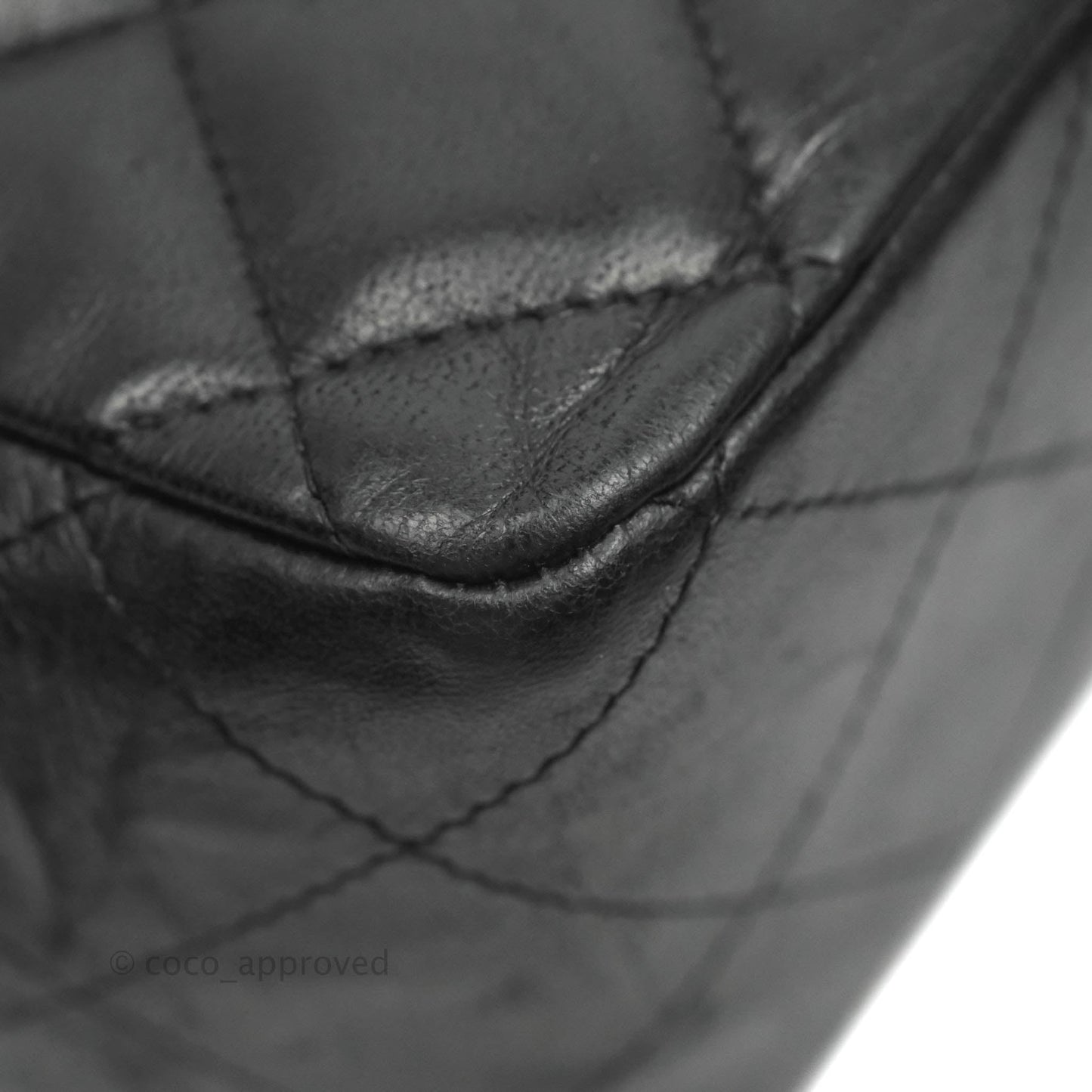 Chanel Jumbo Single Flap Black Lambskin Silver Hardware⁣⁣