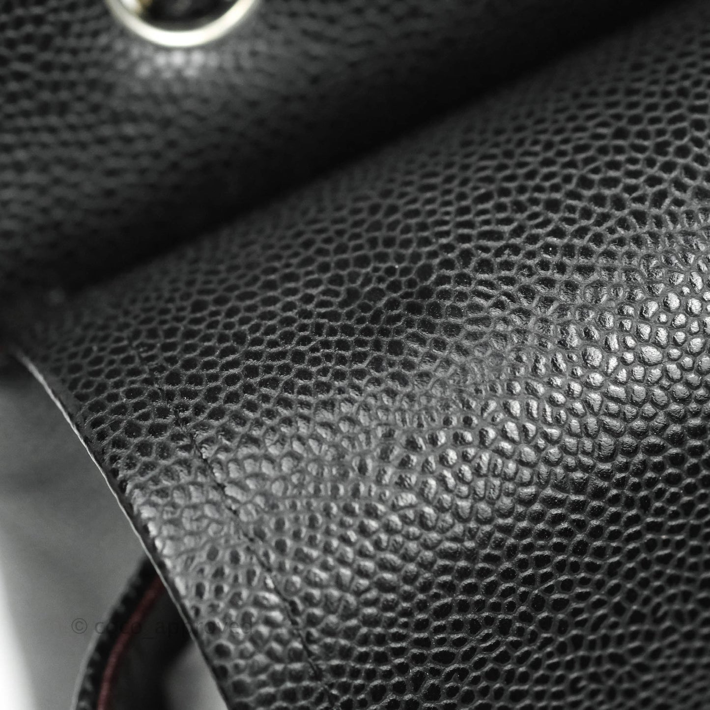 Chanel Quilted Maxi Double Flap Black Caviar Silver Hardware
