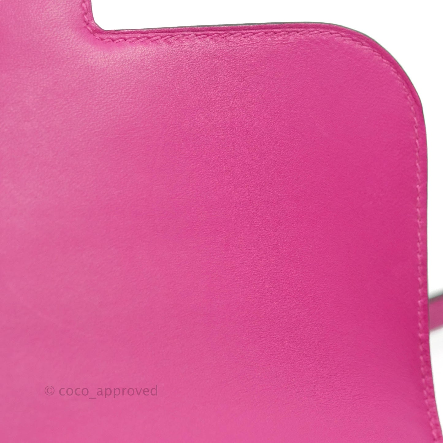 Hermès Constance Mini 18cm Rose Pourpre Epsom Palladium Hardware