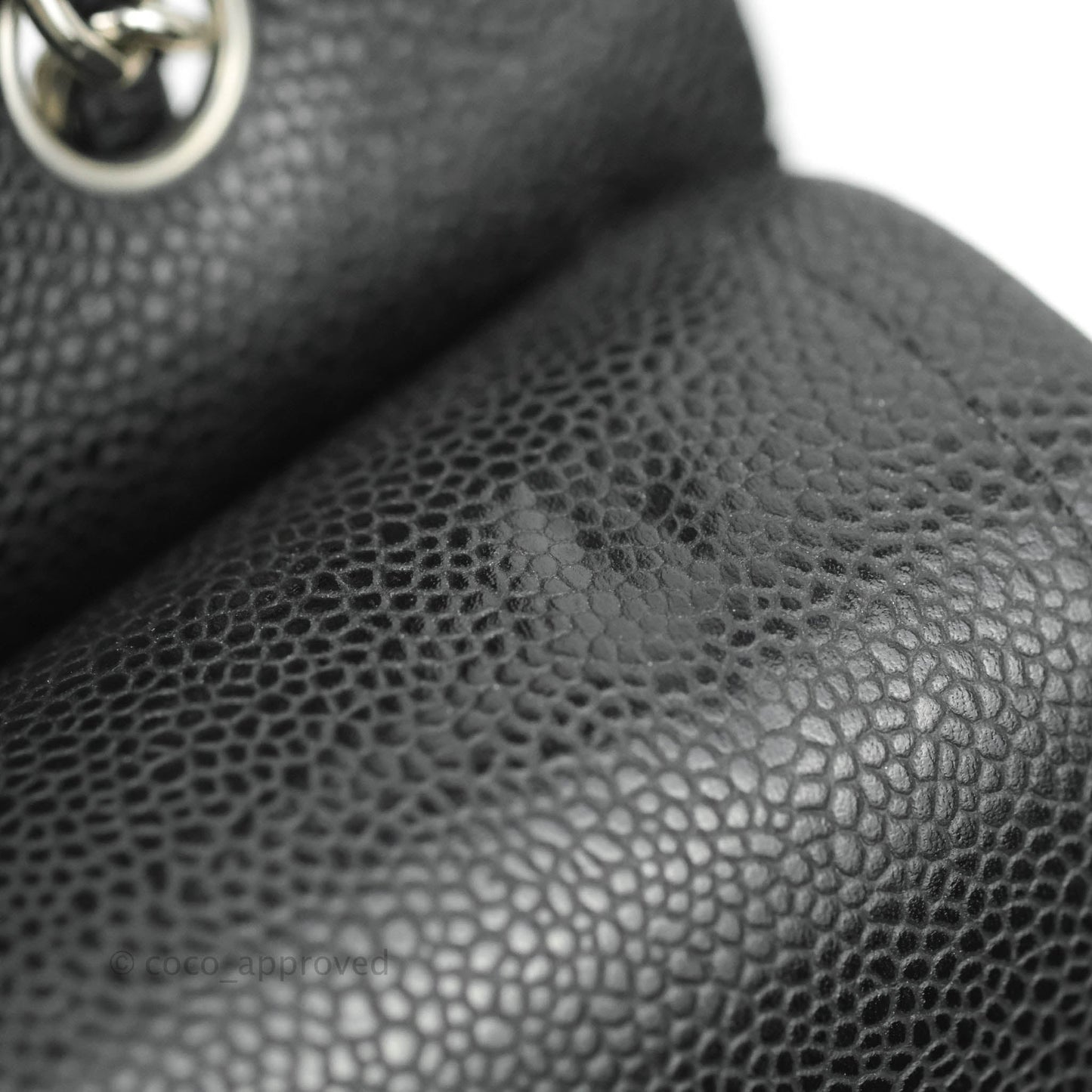 Chanel Quilted Maxi Double Flap Black Caviar Silver Hardware