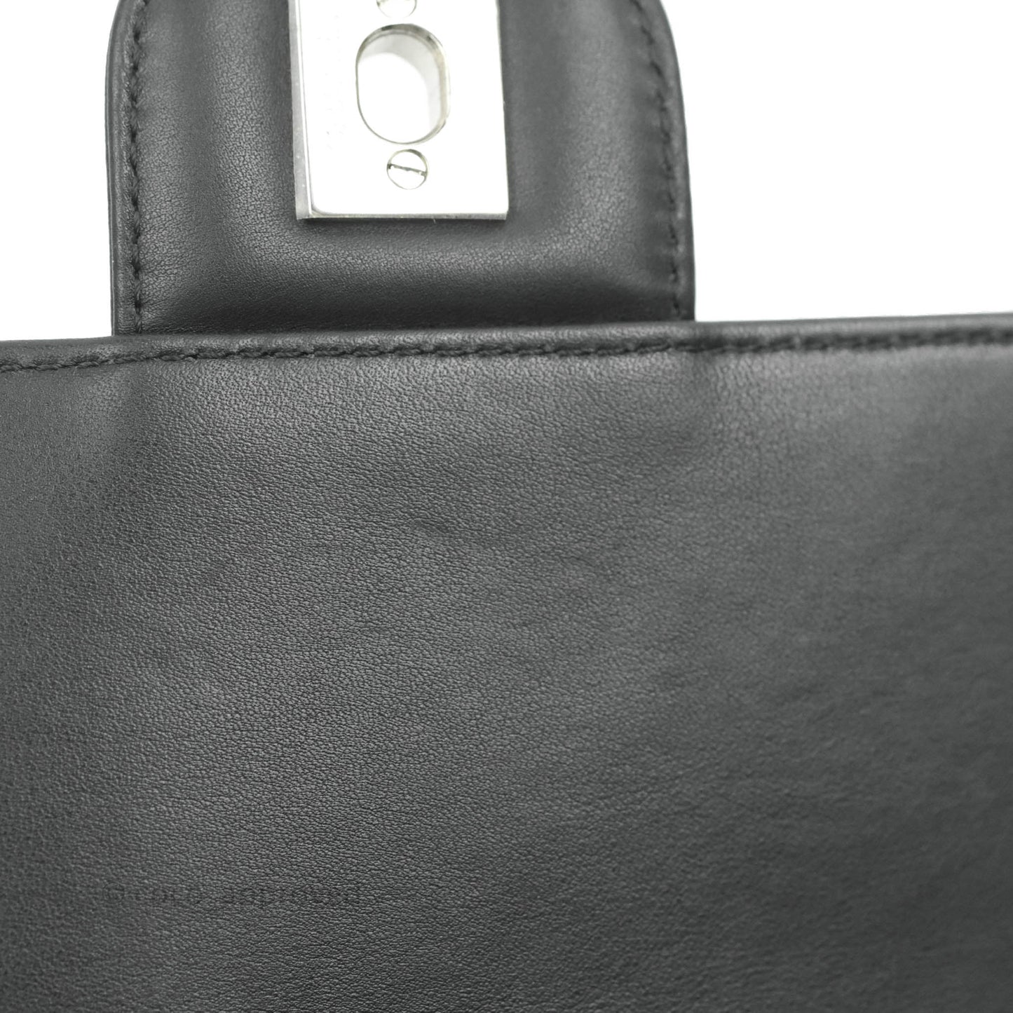 Chanel Small Chevron Urban Spirit Backpack Black Calfskin Silver Hardware