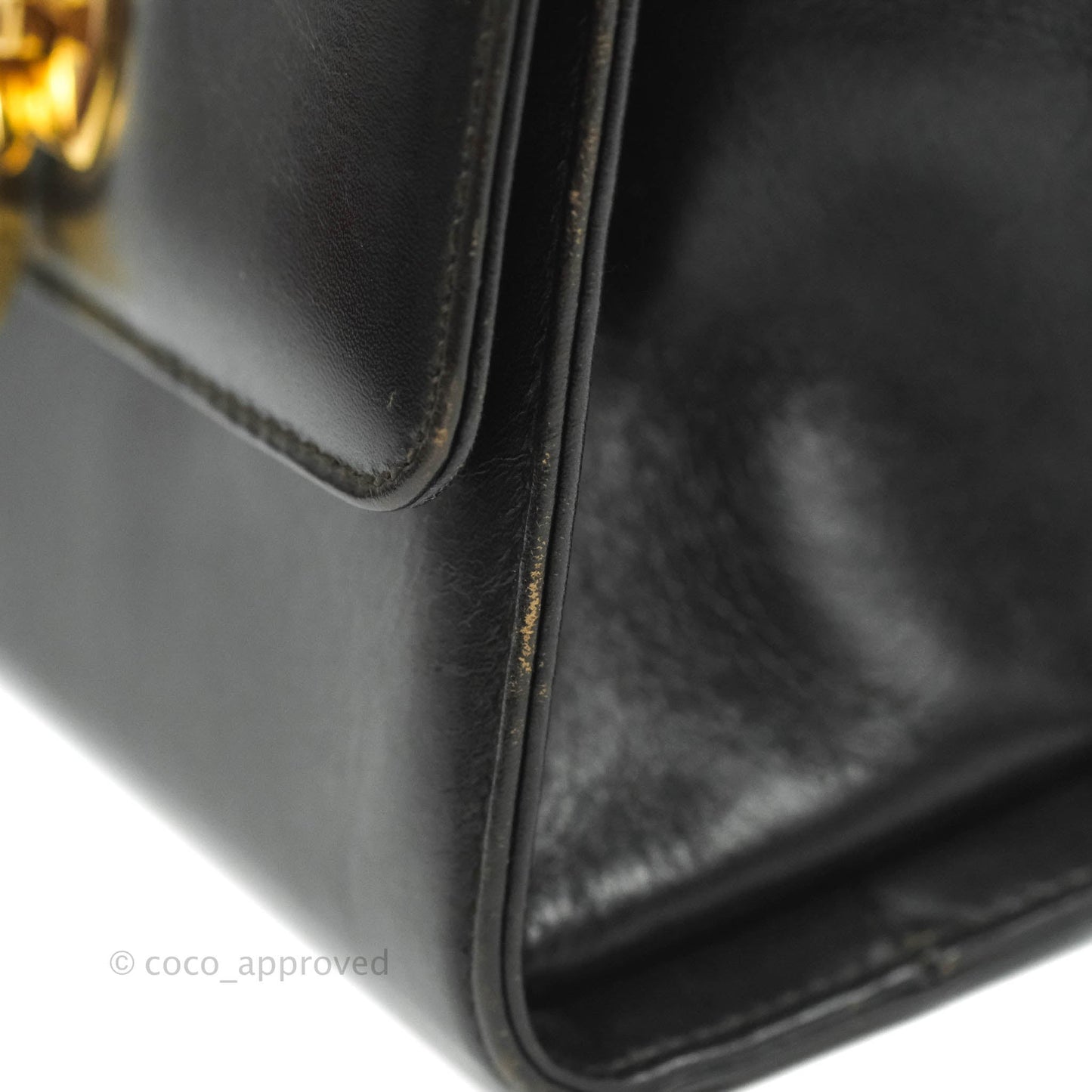 Salvatore Ferragamo Vintage Gancini Mini Crossbody bag Black Calfskin Gold Hardware