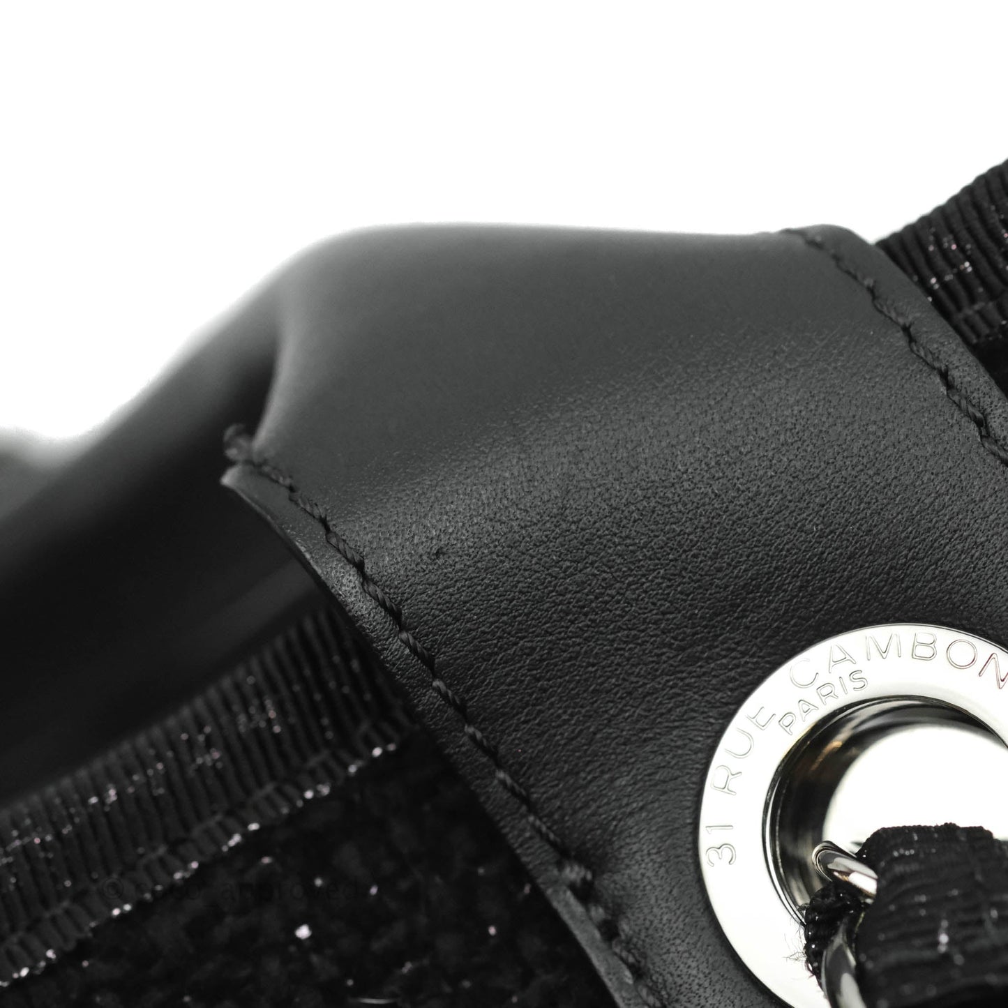Chanel Large Deauville Black Glitter Lurex