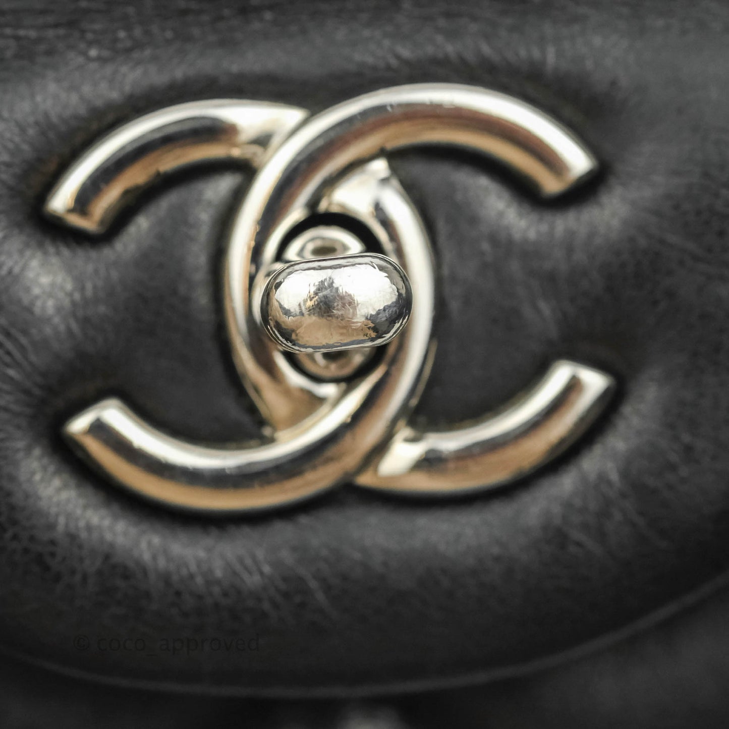 Chanel Jumbo Single Flap Black Lambskin Silver Hardware⁣⁣