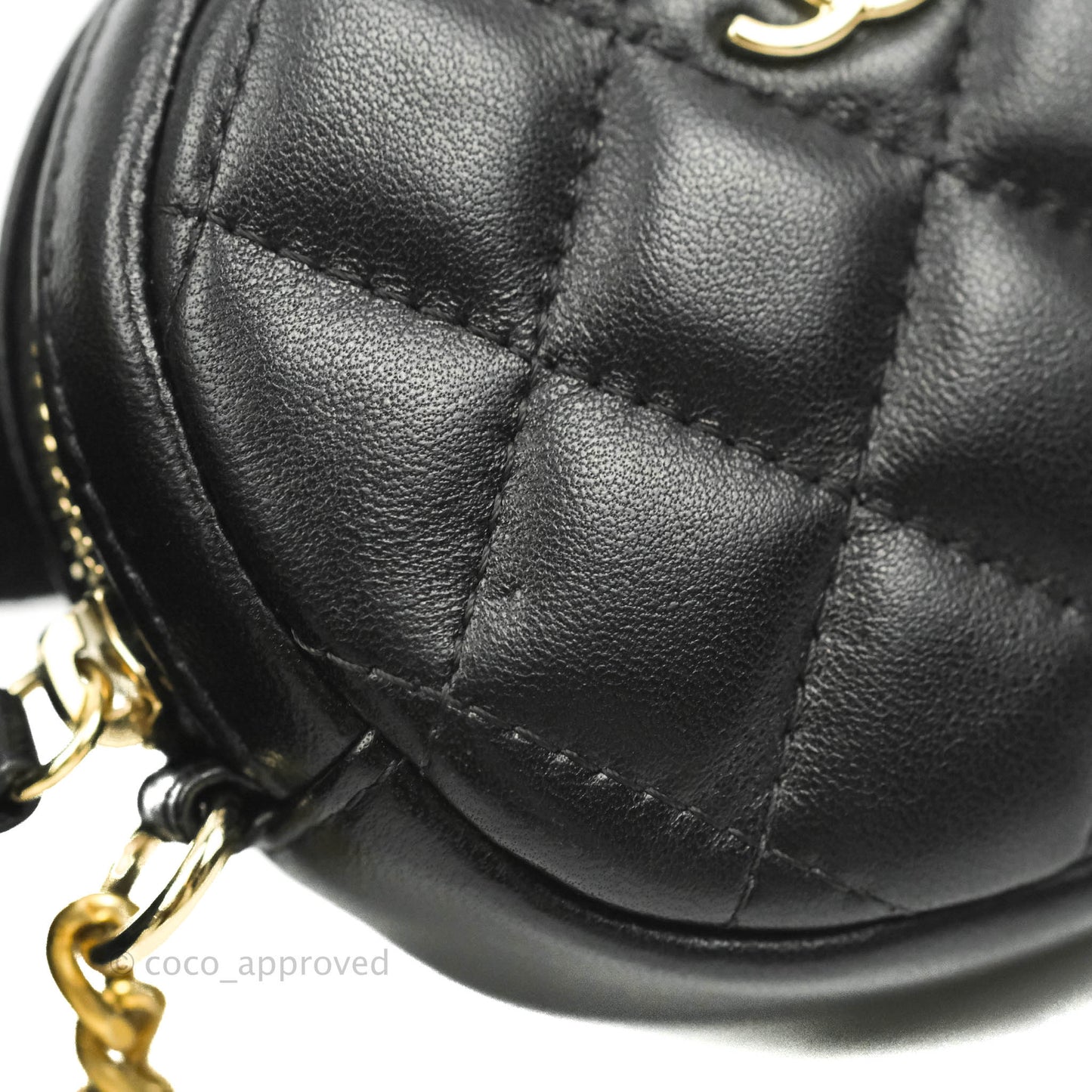Chanel 19 Wallet On Chain WOC Houndstooth Beige Black Tweed Gold Hardware